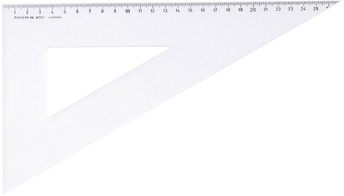 ARISTO Geodreieck Dreieck 60 Grad Acryl 311mm transparent