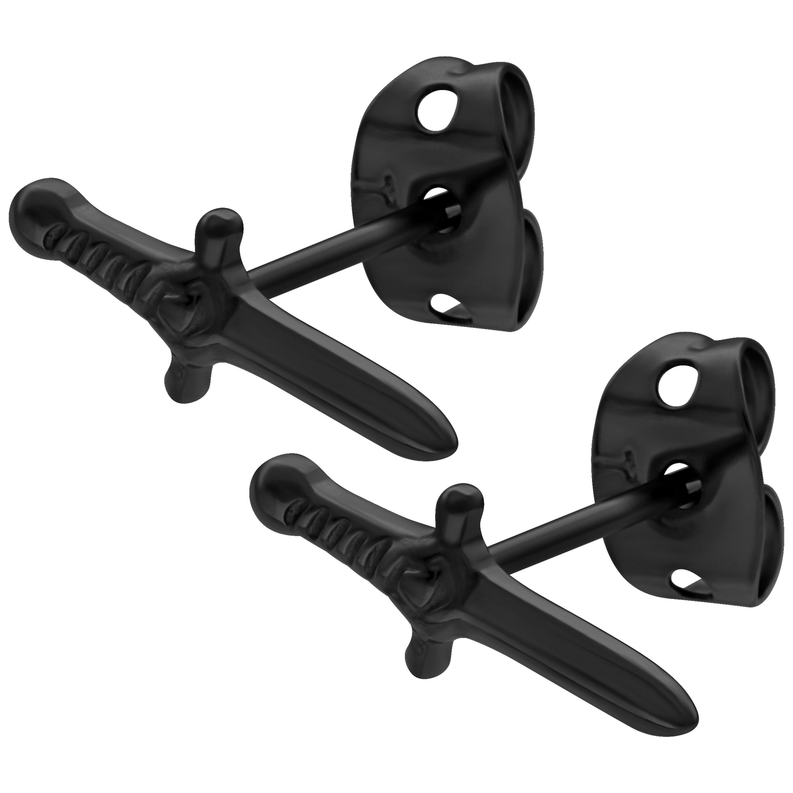 Paar Ohrstecker Sword Earstuds - Schwarz