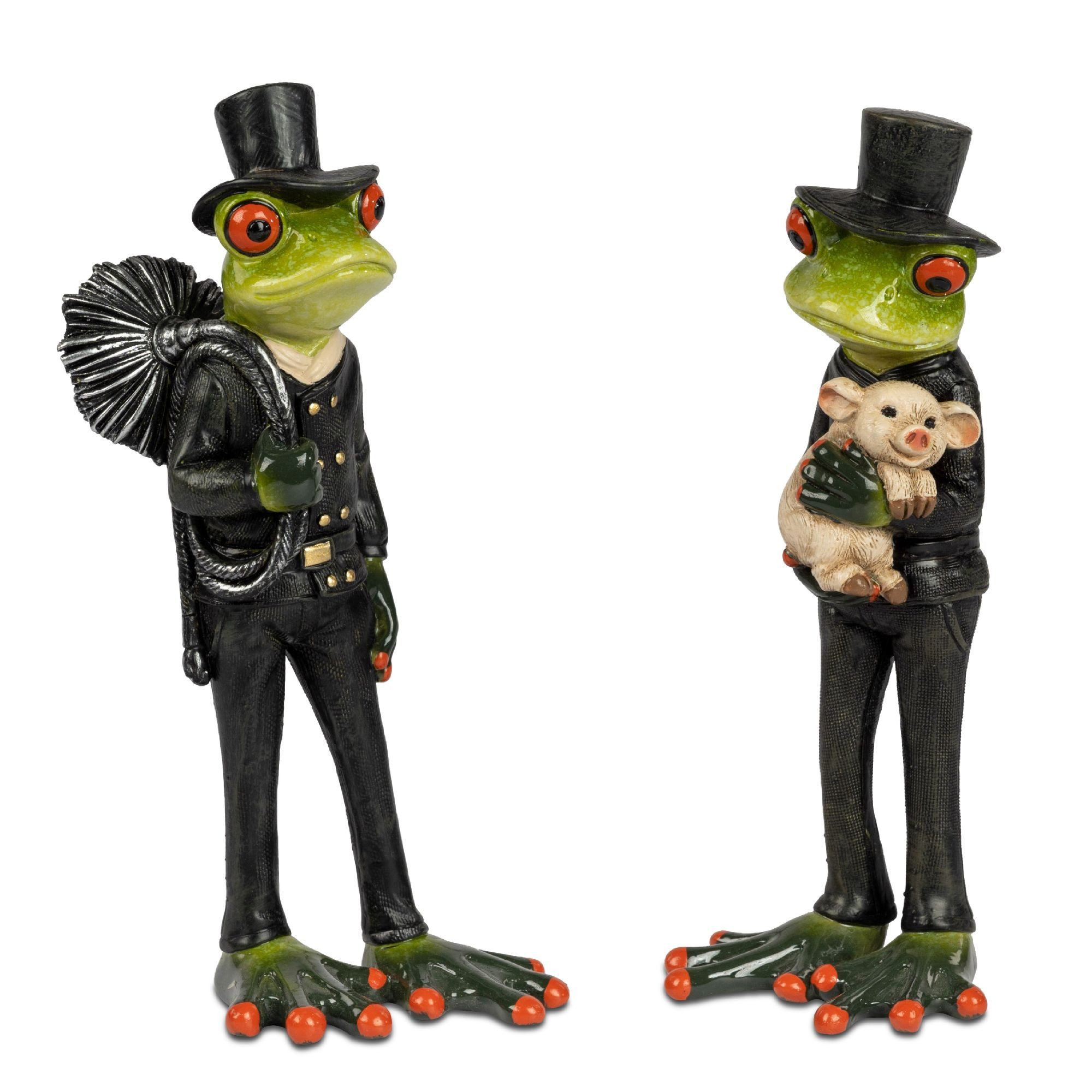 formano Dekofigur Froschhausen, Höhe: 18cm, Farbe: Grün, Motiv: Frosch