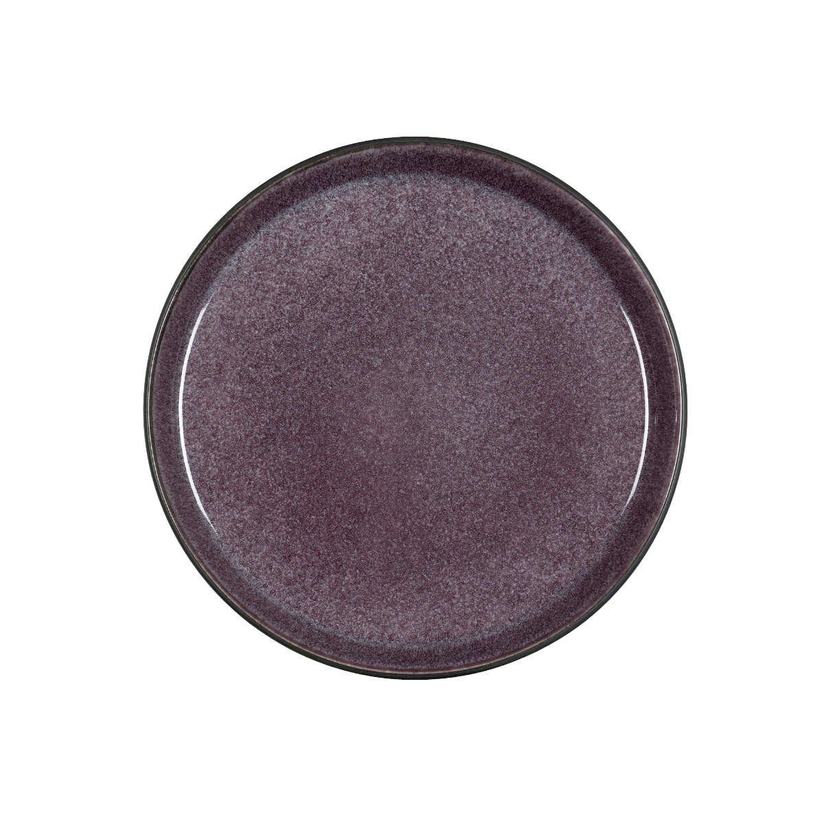 Frühstücksteller Gastro black / lilac