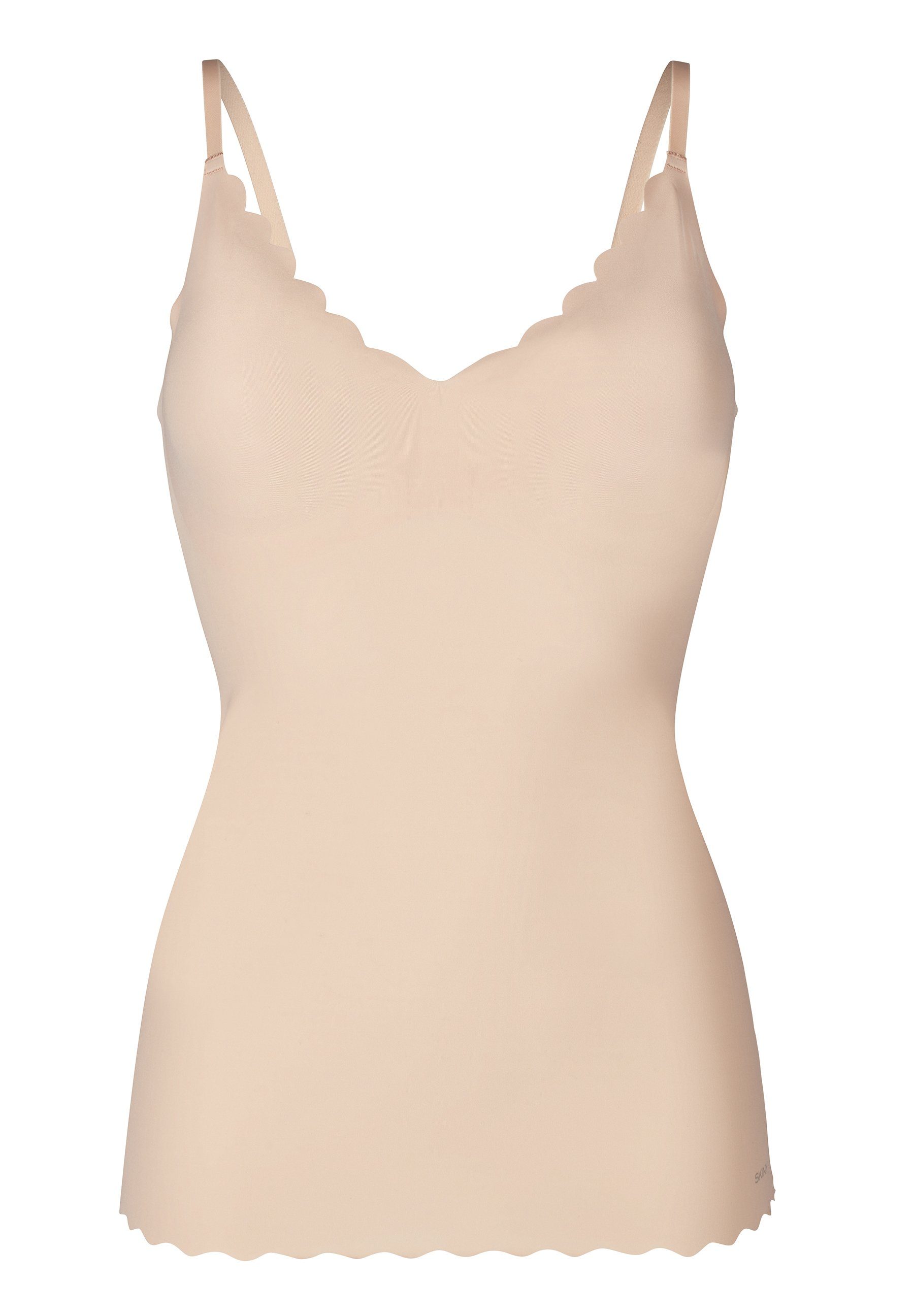 Skiny Unterhemd Micro Essentials beige (1-St) und Träger herausnehmbare Pads verstellbare