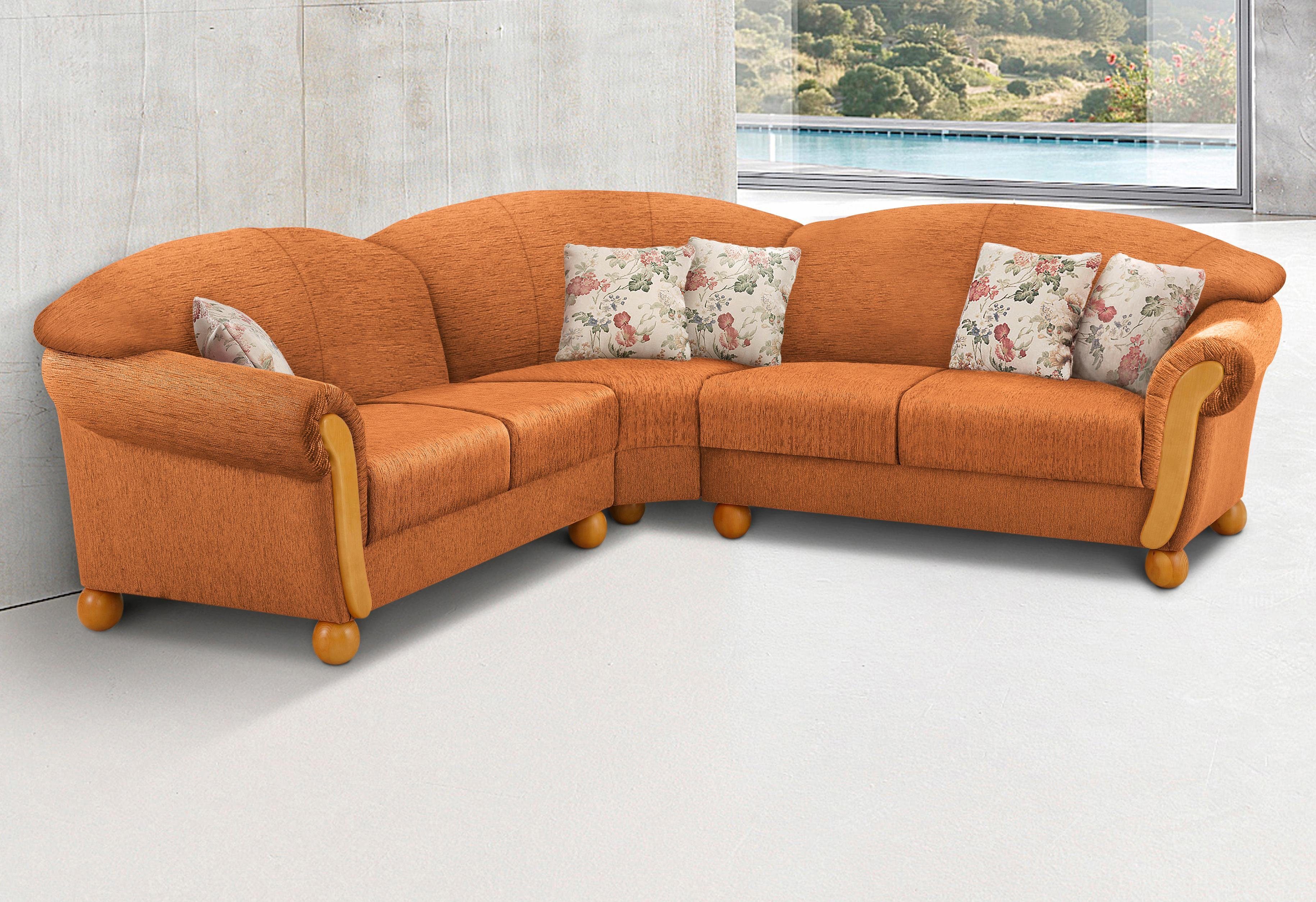 Home affaire Ecksofa »Milano, bequem mit Federkern, B/T/H 233/233/83cm, Lan günstig online kaufen