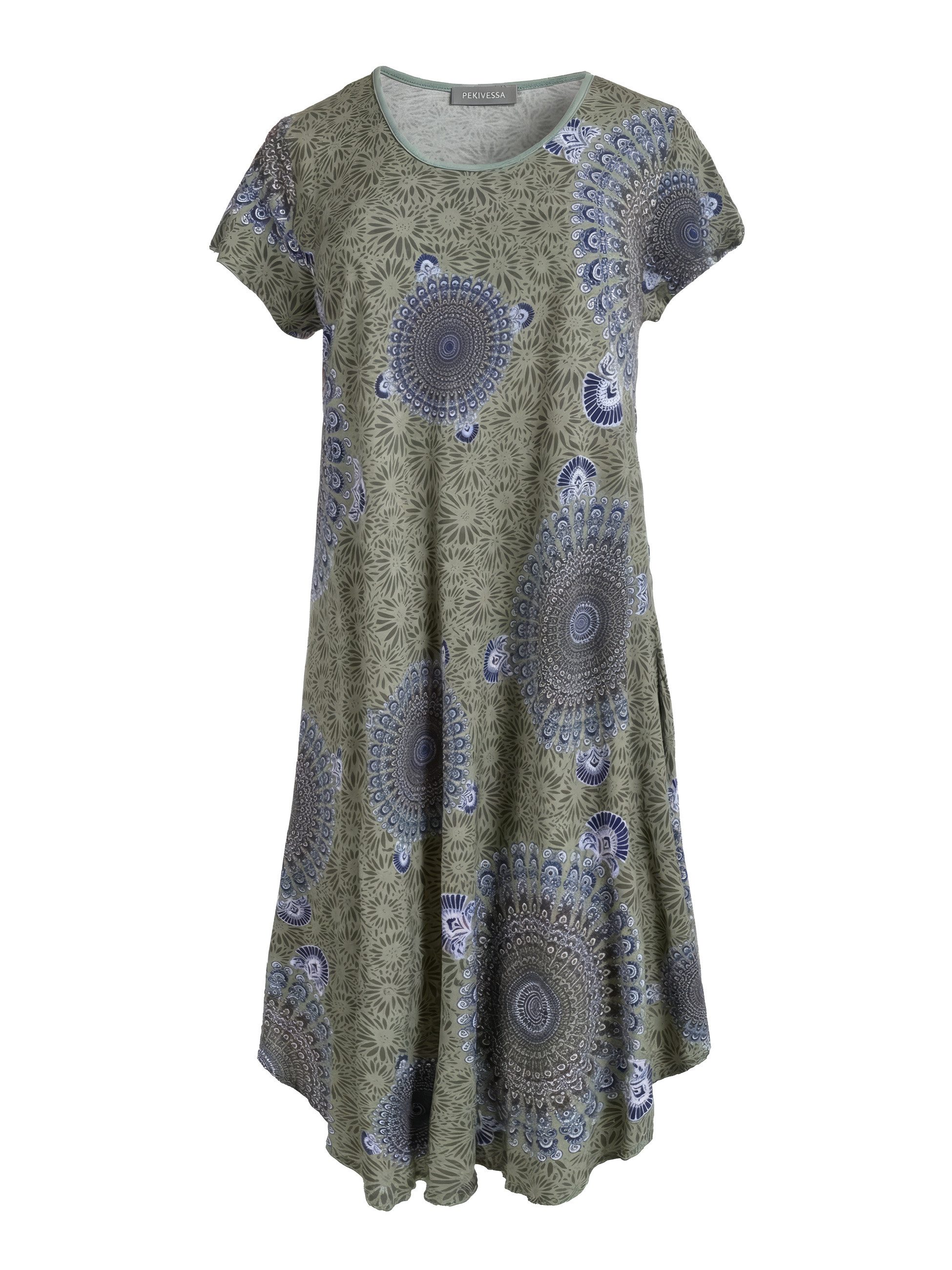 Sommerkleid Luftiges Strandkleid mit asymmetrischem Saum