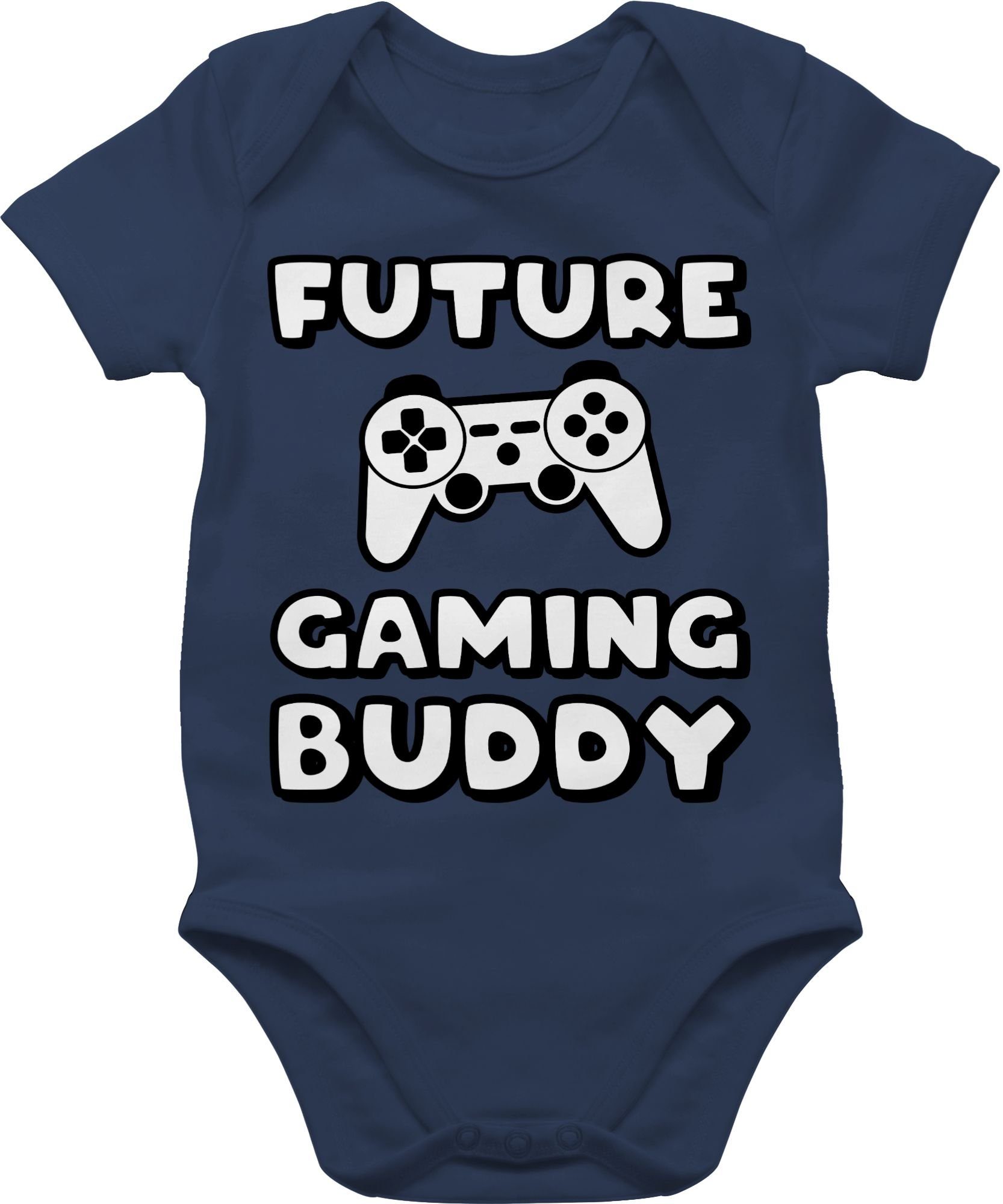 Sprüche Navy Buddy Baby Future Shirtbody Blau Gaming Shirtracer 2