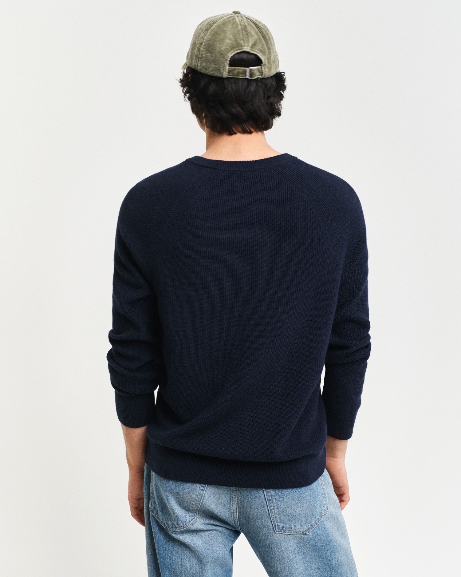 Gant Rundhalspullover COTTON WOOL RIB C-NECK günstig online kaufen