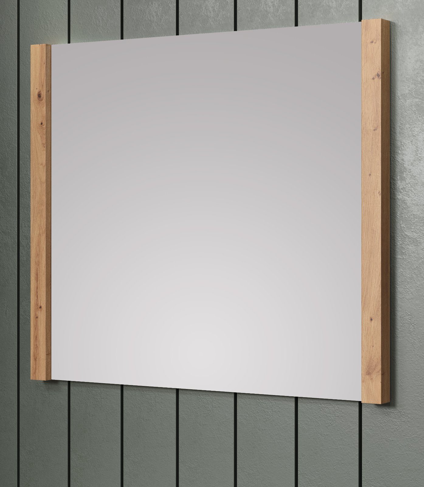 x Artisan (Garderobenspiegel, trendteam cm), Flurspiegel Dakota Wandspiegel 78 Eiche mit 69