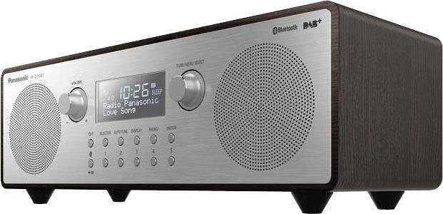 Panasonic RF-D100BTEGT Radio (Digitalradio (DAB), FM-Tuner mit RDS, 10 W),  Hochwertiges Digitalradio im Retro-Design mit Holzummantelung und  Aluminiumfront