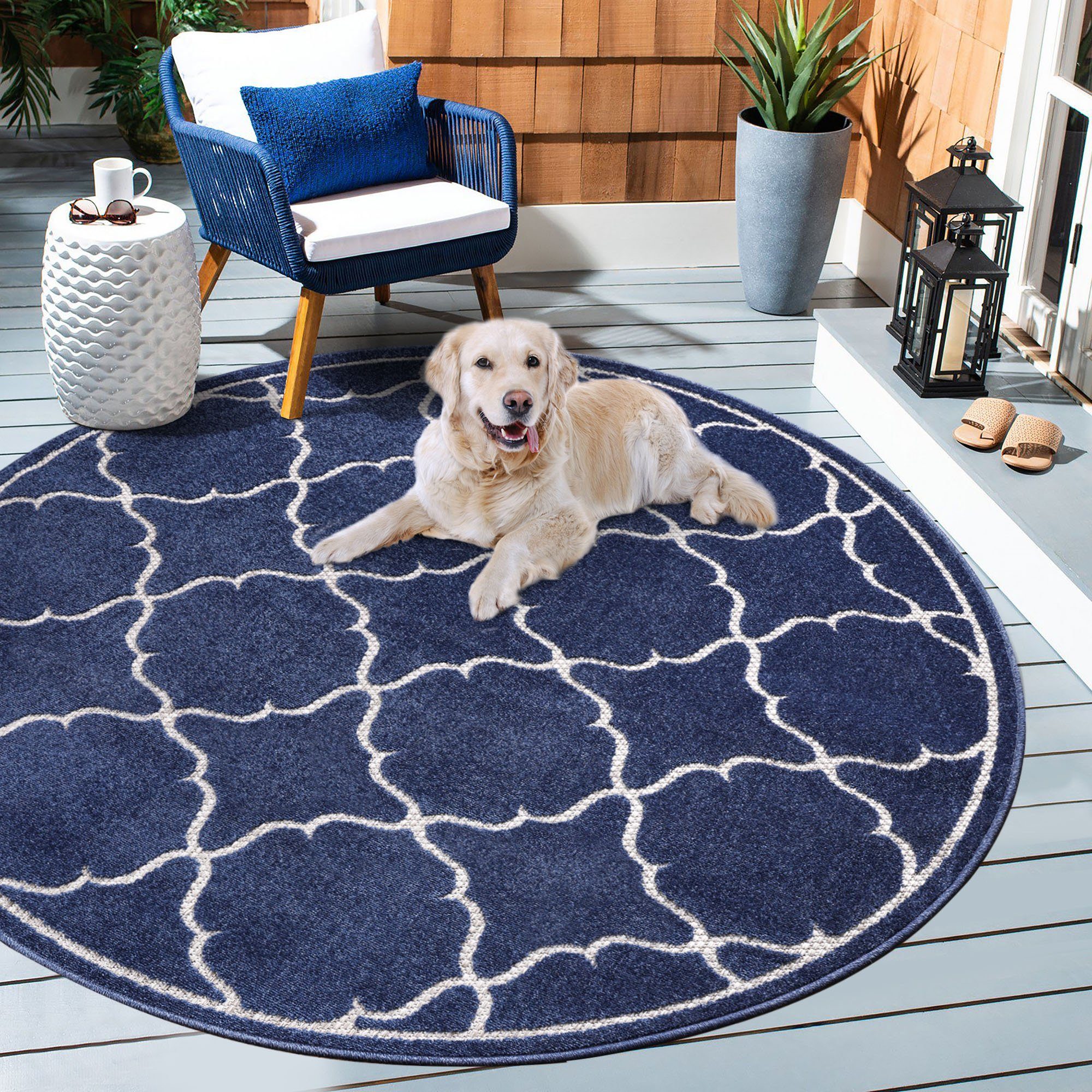 Sanat Teppich Berlin, rund, Höhe: 6 mm, In -und Outdoor geeignet, robust un günstig online kaufen