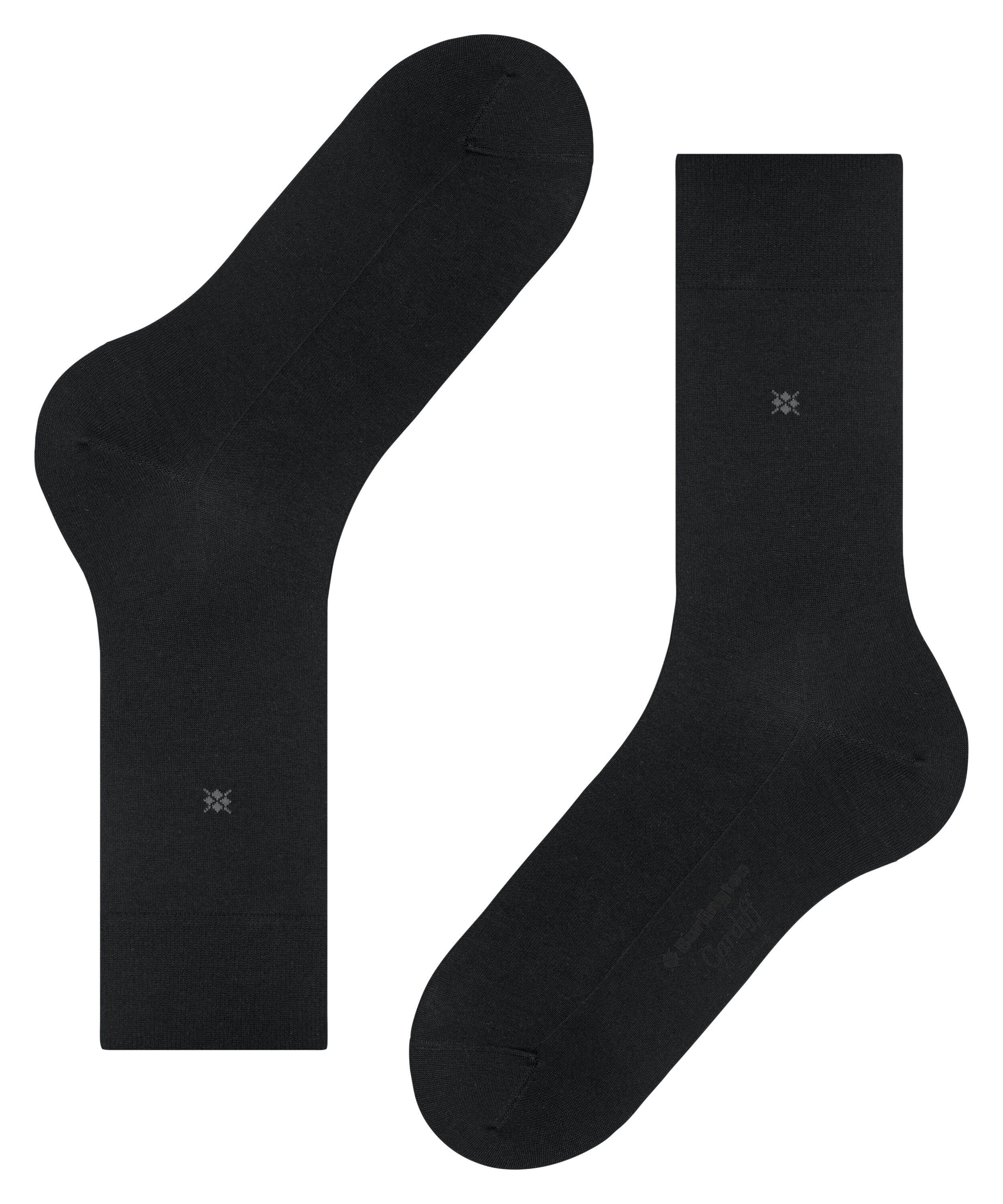 black Burlington (1-Paar) Socken (3001) Cardiff