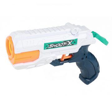 Toi-Toys Badespielzeug FOAM STRIKE X Set - Wasserpistole mit 5 Bällen und 3 Kegeln