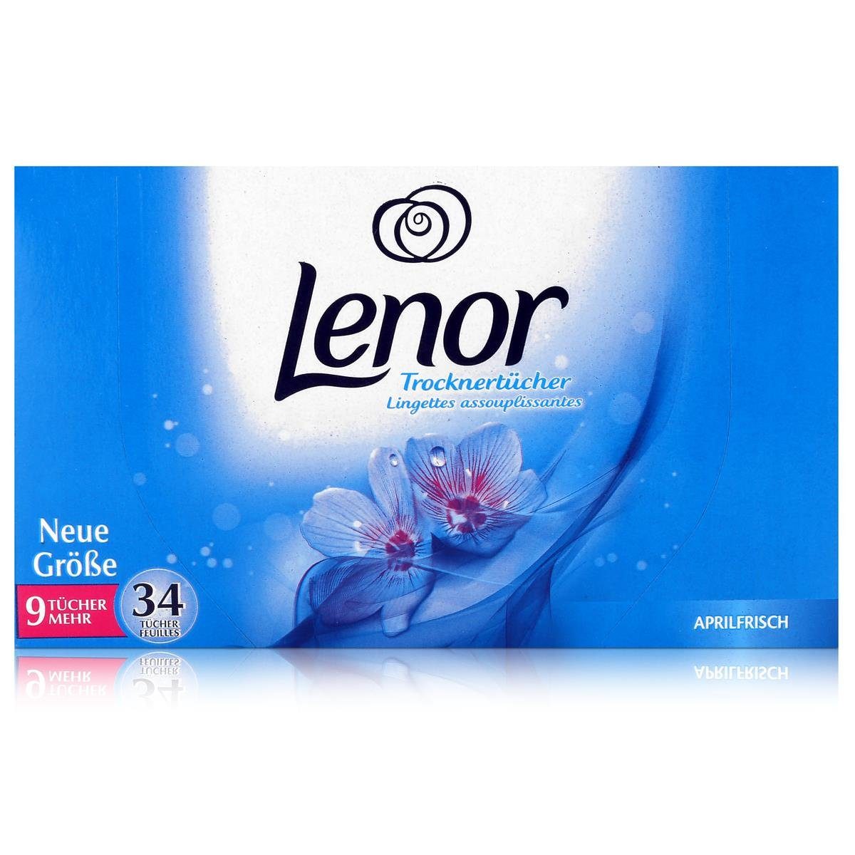 Lenor 34 im Trockner Aprilfrisch Tücher Trocknertücher - Wäschepflege LENOR Spezialwaschmittel