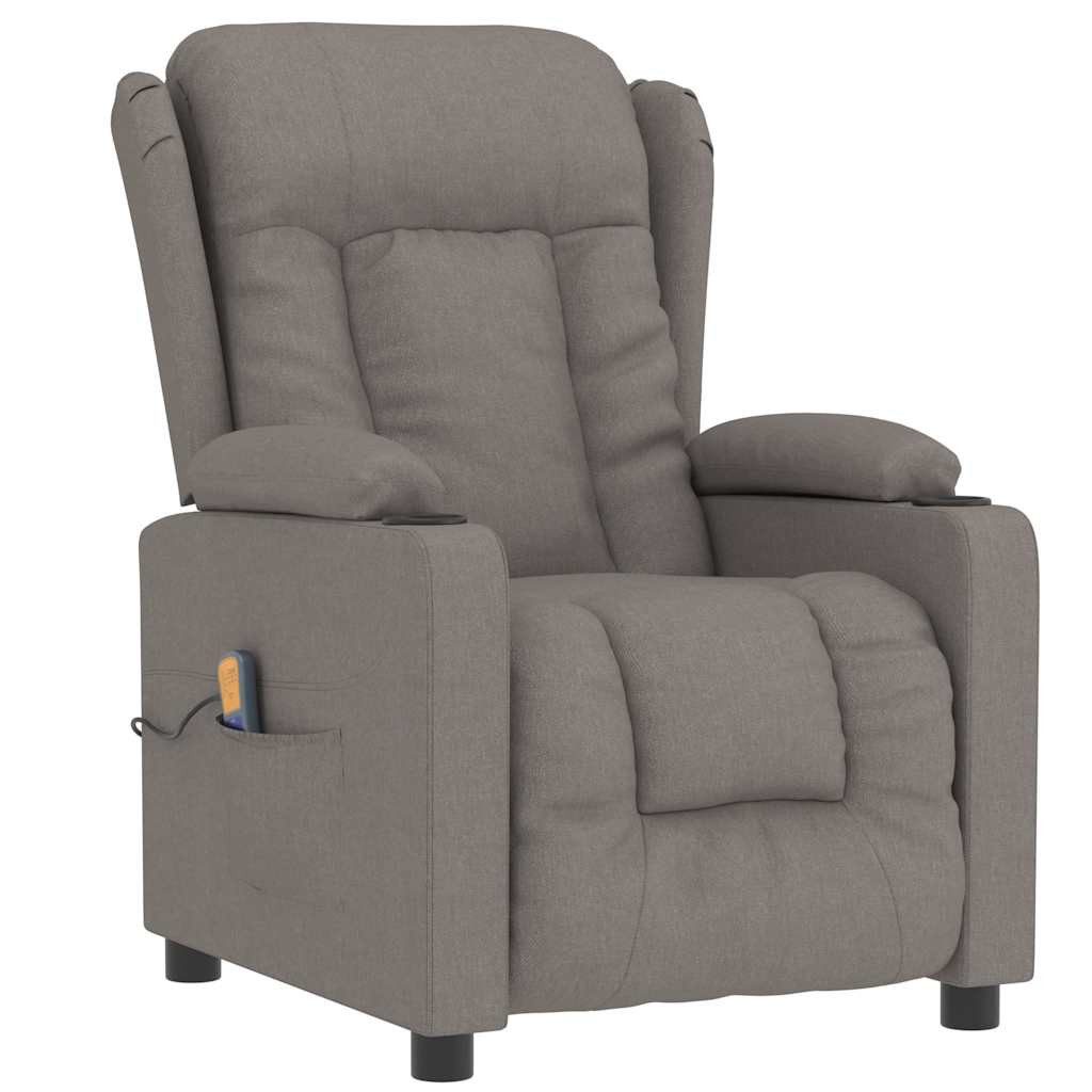 vidaXL Massagesessel Massagesessel Taupe Stoff (1-St) günstig online kaufen