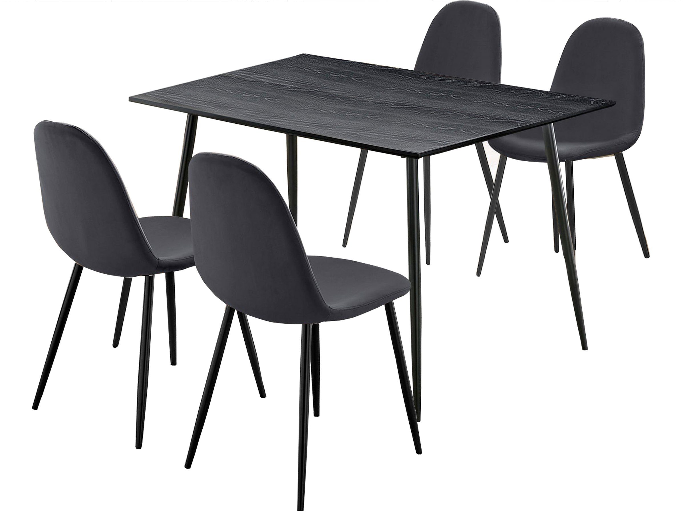 loft24 Essgruppe Matcha, (5-tlg), 1 Esstisch günstig online kaufen