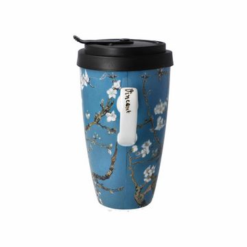 Goebel Coffee-to-go-Becher Künstlertasse Vincent van Gogh - Mandelbaum blau, Fine Bone China