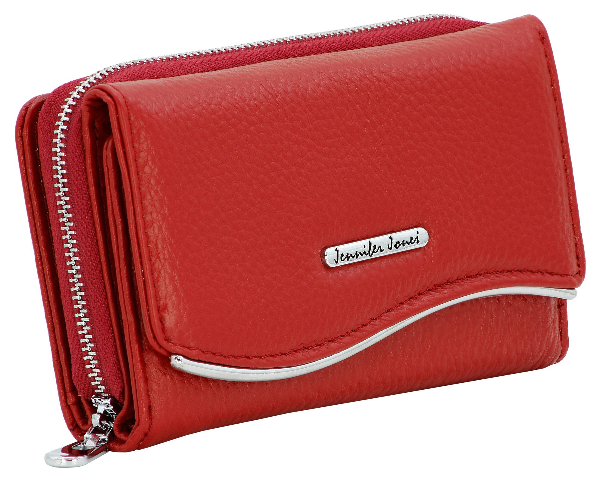J JONES JENNIFER JONES Geldbörse Damen Geldbörse Echtleder Portemonnaie RFID Schutz Kartenfächer groß