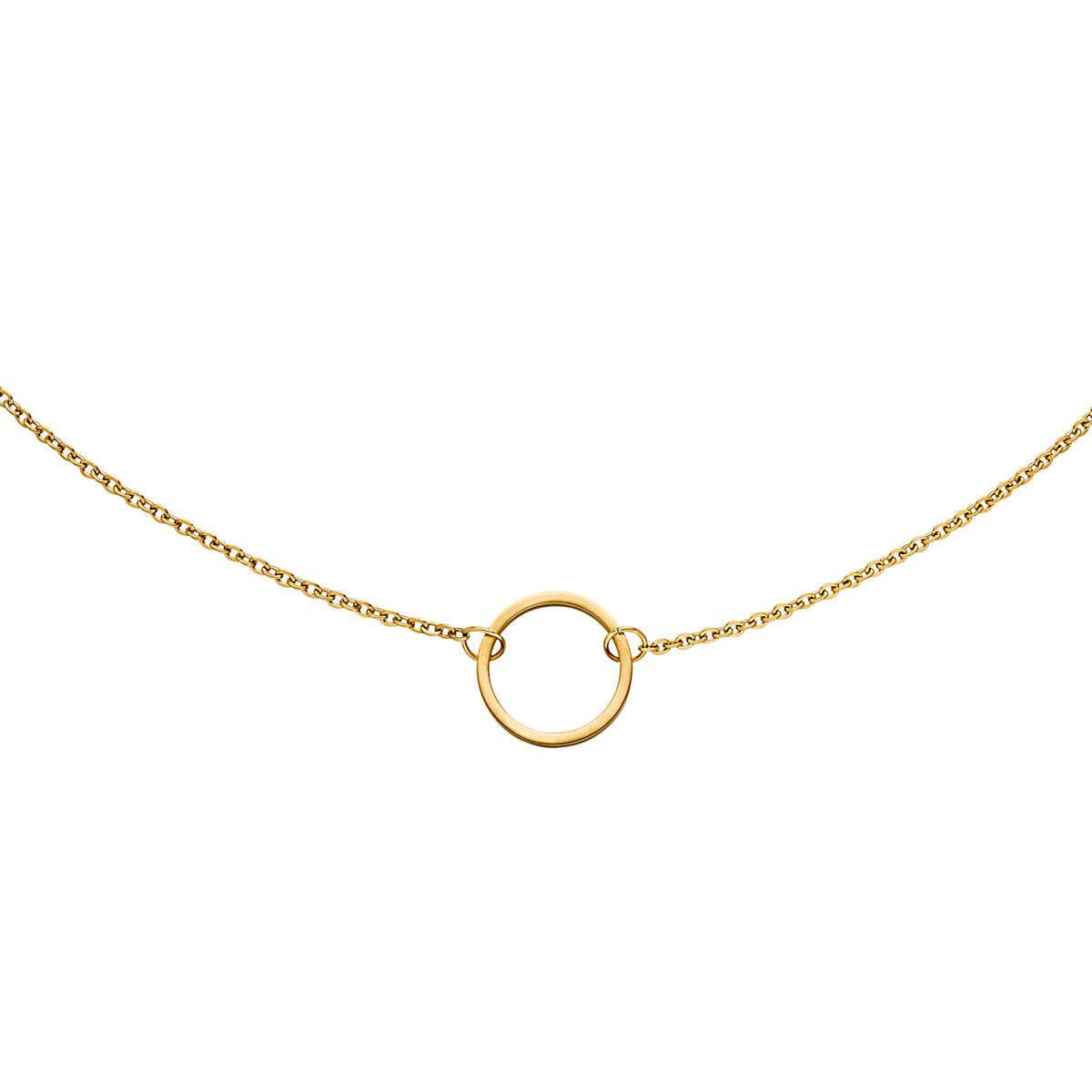 M&M Kette mit Anhänger Halskette mit Kreis-Anhänger Fine Line (1-tlg), deut günstig online kaufen