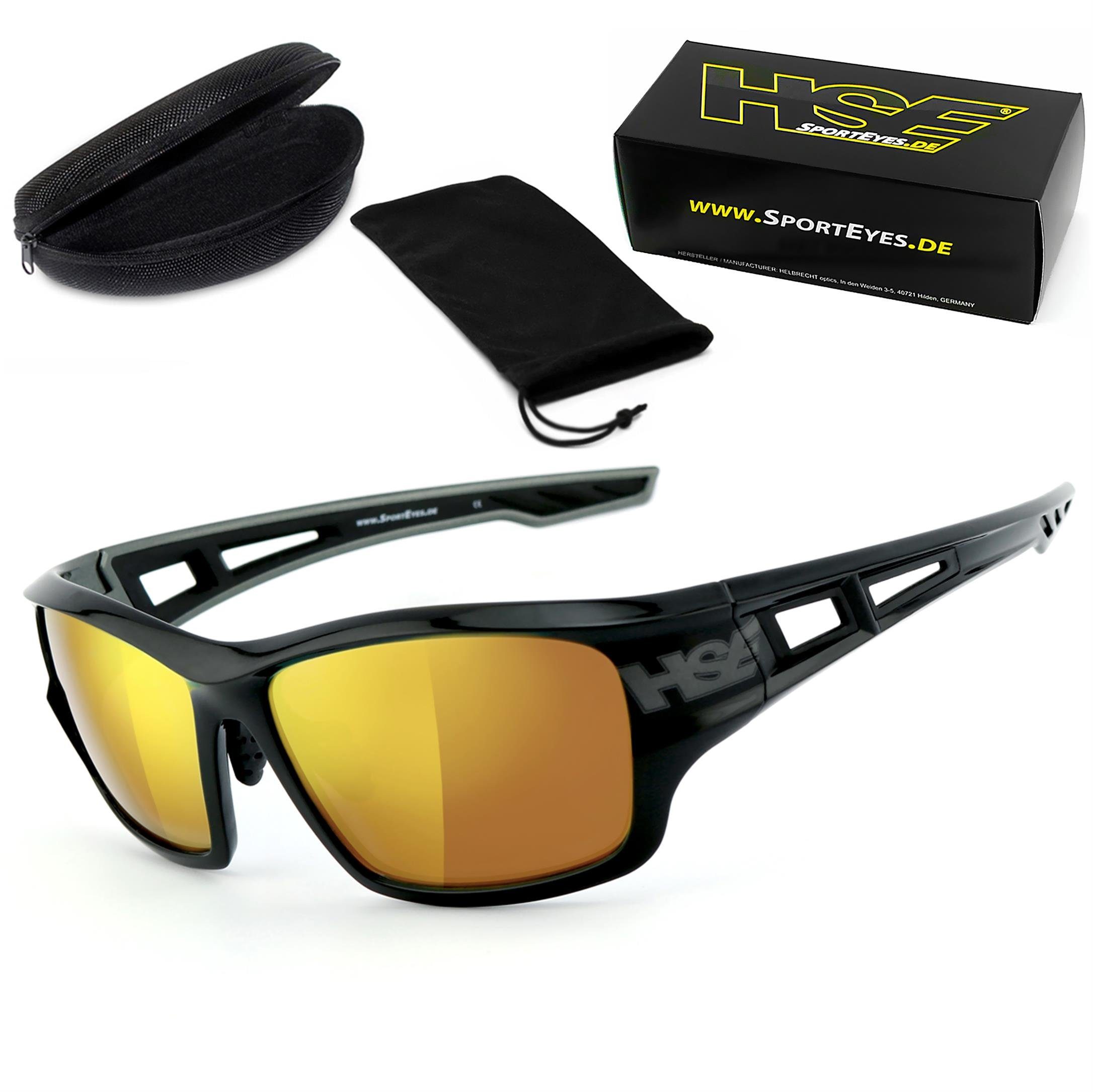 HSE - SportEyes Sportbrille 2095bs, Steinschlagbeständig durch Kunststoff-Sicherheitsglas | Brillen