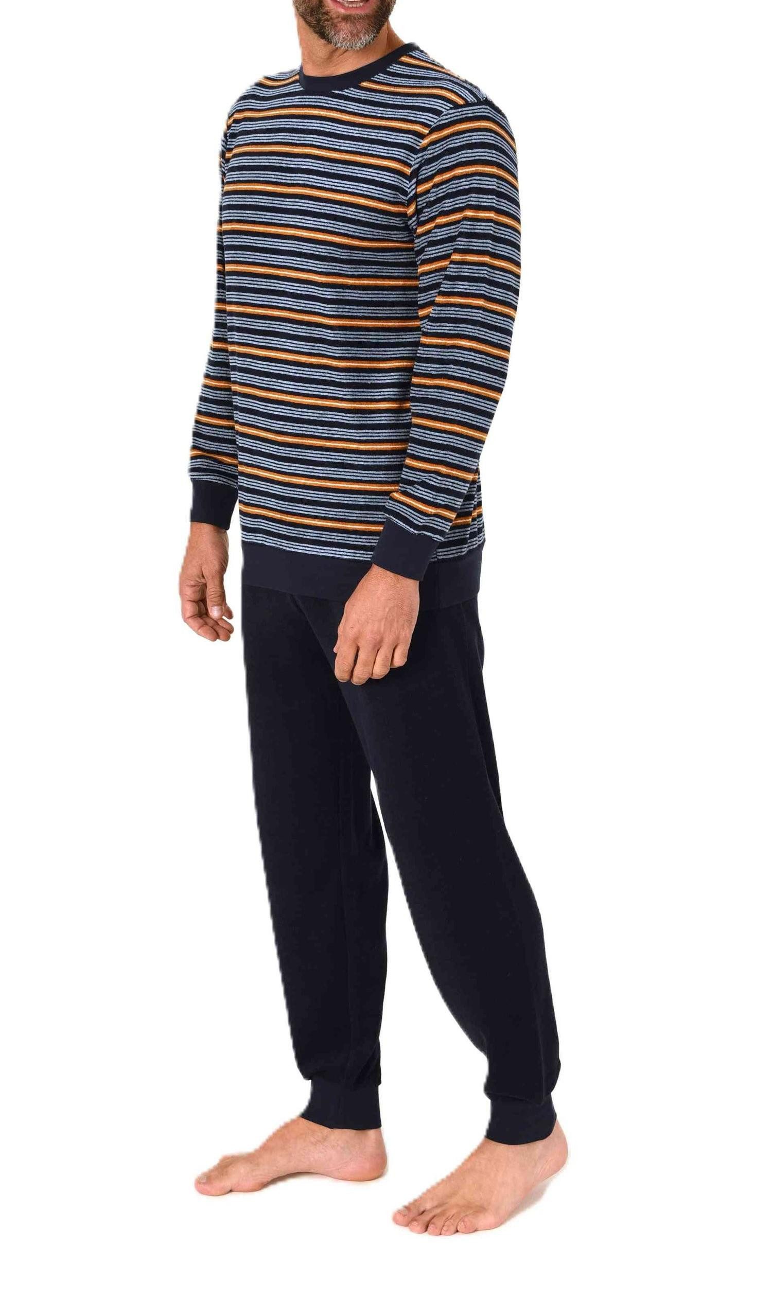 Normann Pyjama Normann Herren Frottee Schlafanzug langarm – auch in Übergrö günstig online kaufen