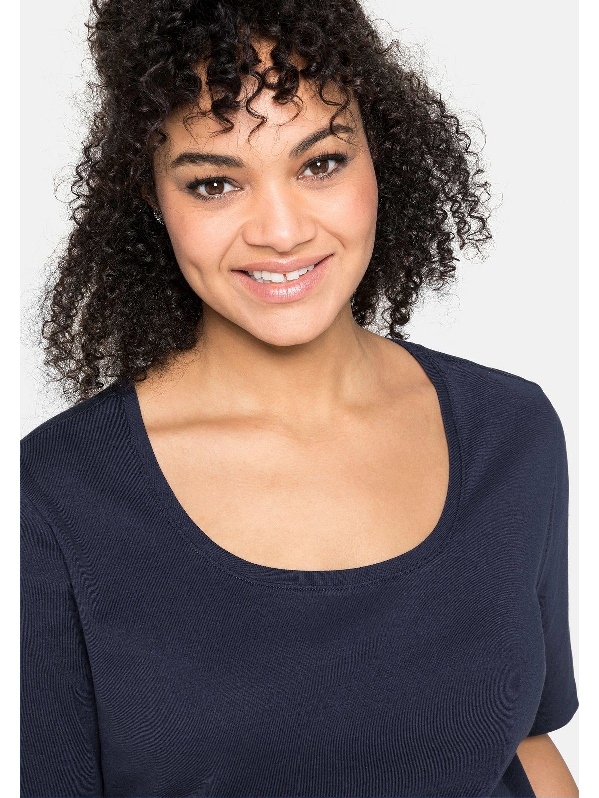 Sheego T-Shirt Große Größen aus reiner günstig online kaufen