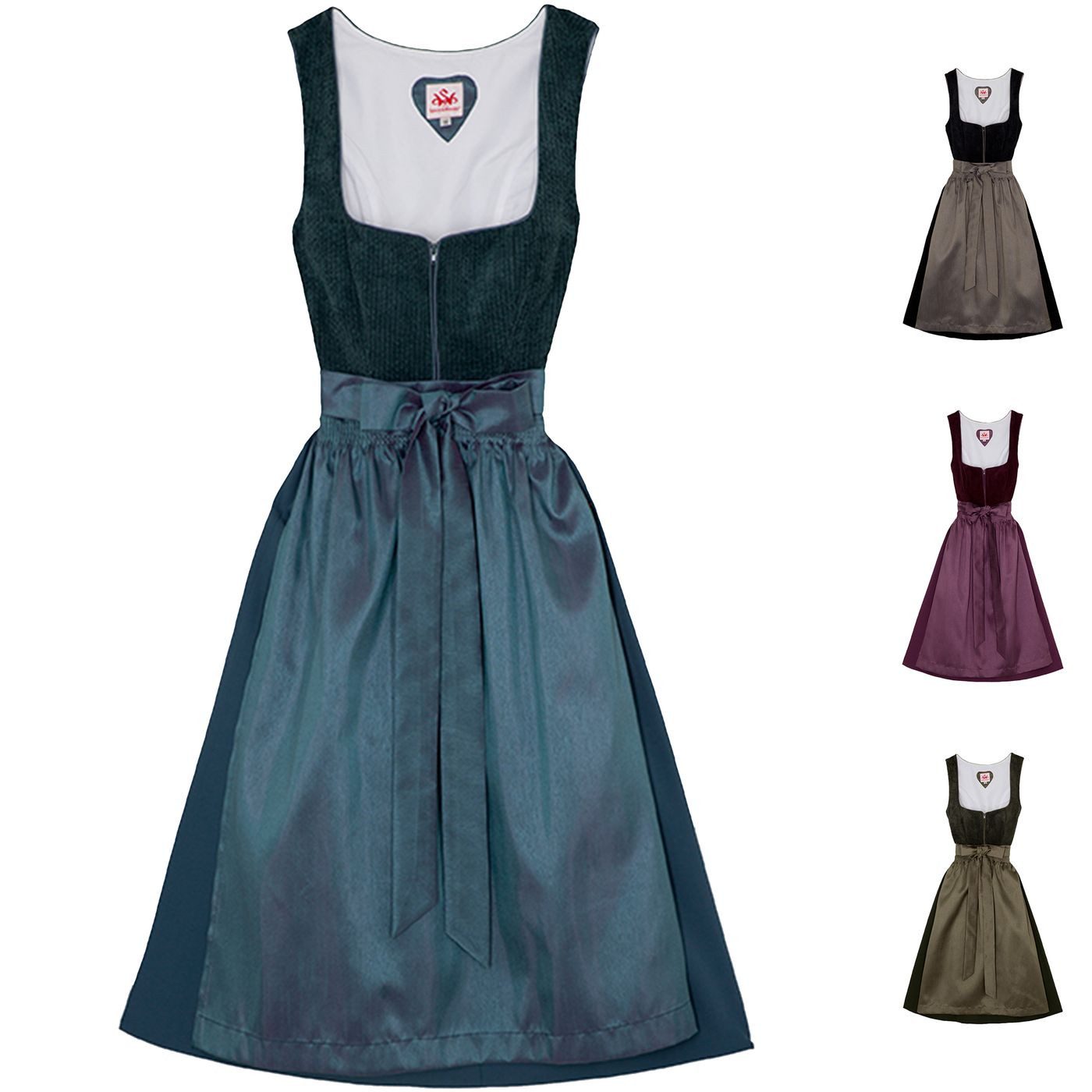 SPIETH & WENSKY Dirndl Dasing Dirndl Dirndl Dasing Lange-Dirndl Kleid 2-teiliges Trachtenkleid mehr
