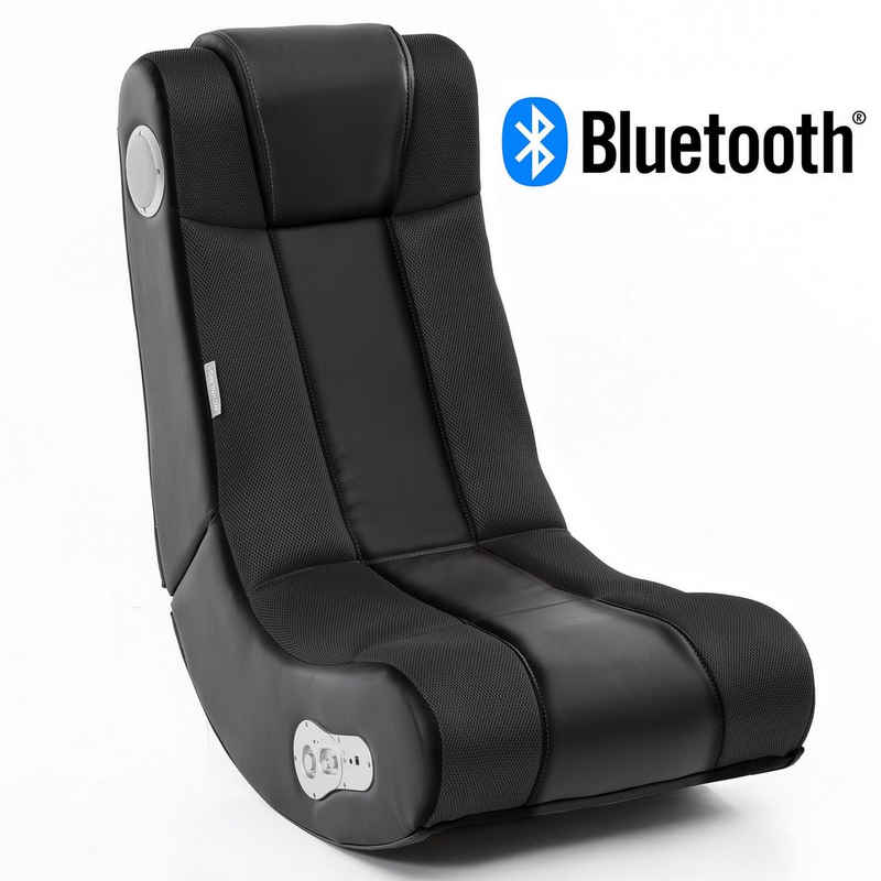 Wohnling Gaming Chair »WL8.005BT«, Soundchair in Schwarz mit Bluetooth, Musiksessel mit eingebauten Lautsprechern, Multimediasessel für Gamer, 2.1 Soundsystem - Subwoofer, Music Gaming Sessel Rocker Chair