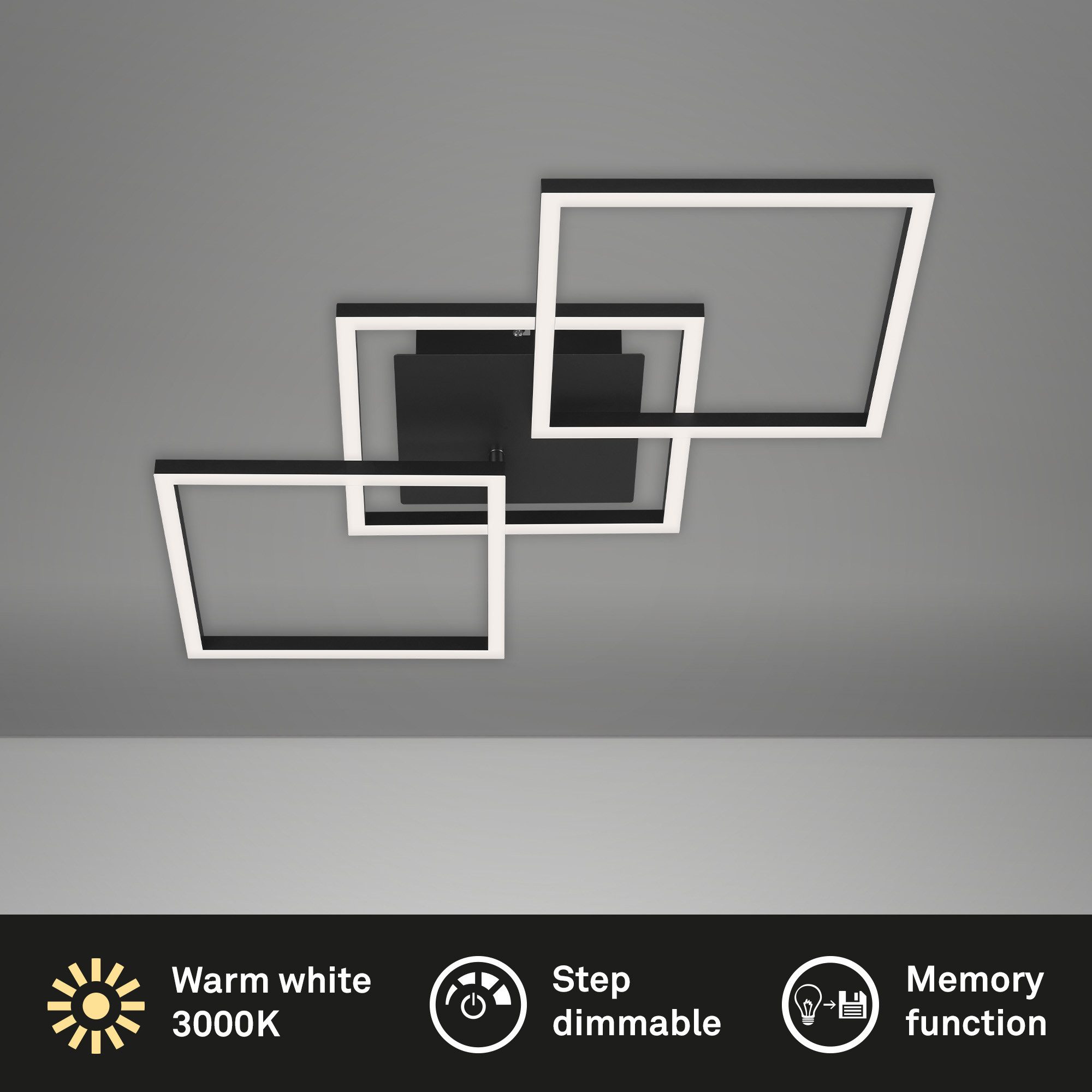 Briloner Leuchten Deckenleuchte LED Deckenlampe Extra-Warmweiß günstig online kaufen