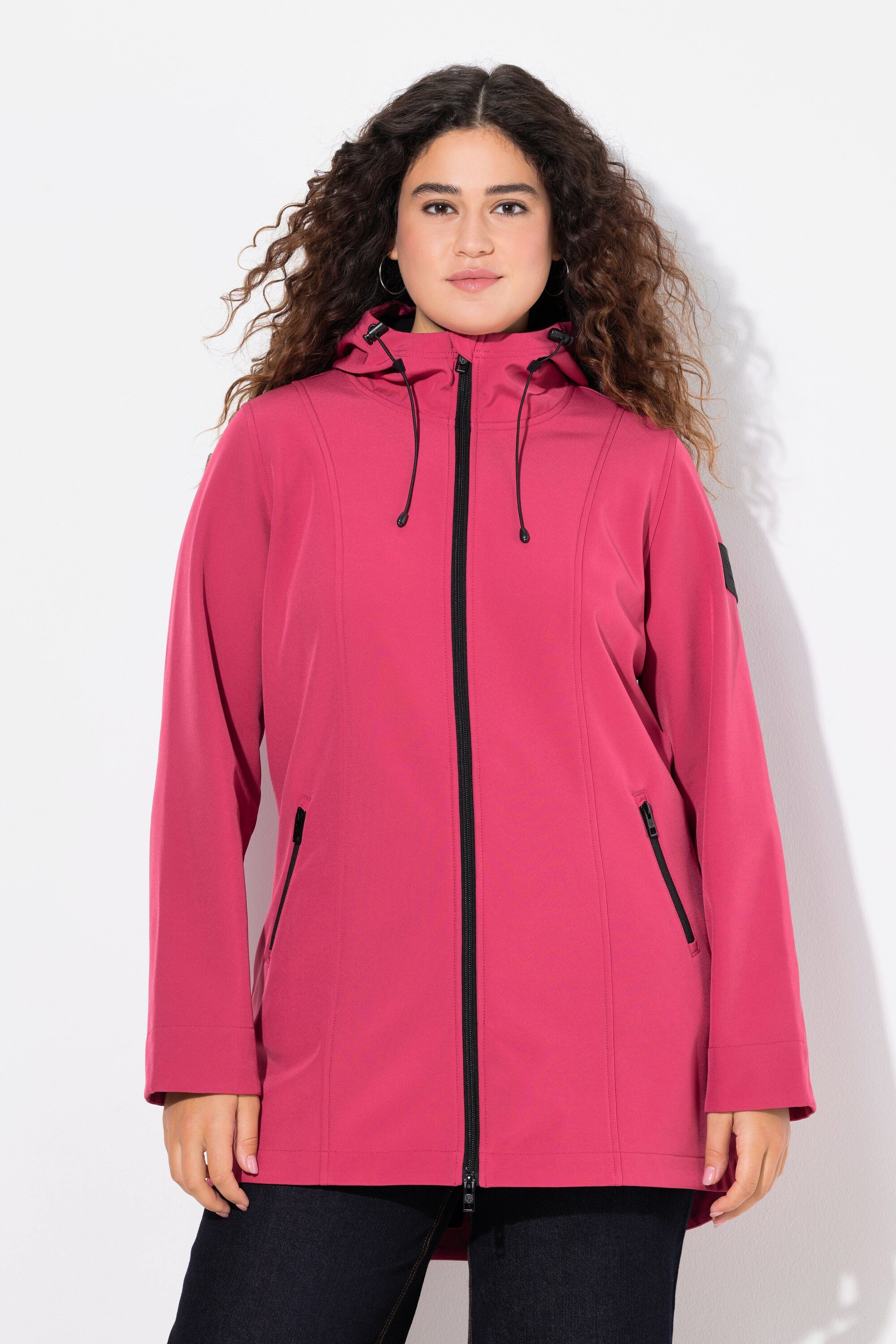 Ulla Popken Softshelljacke HYPRAR Long-Softshelljacke wasserabweisend günstig online kaufen