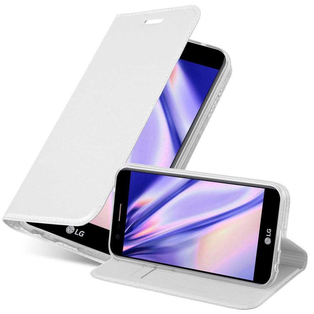 Cadorabo Handyhülle für LG K10 2017 Hülle LG K10 2017, Schutzhülle Hülle mit Standfunktion, Magnetverschluss und Kartenfach