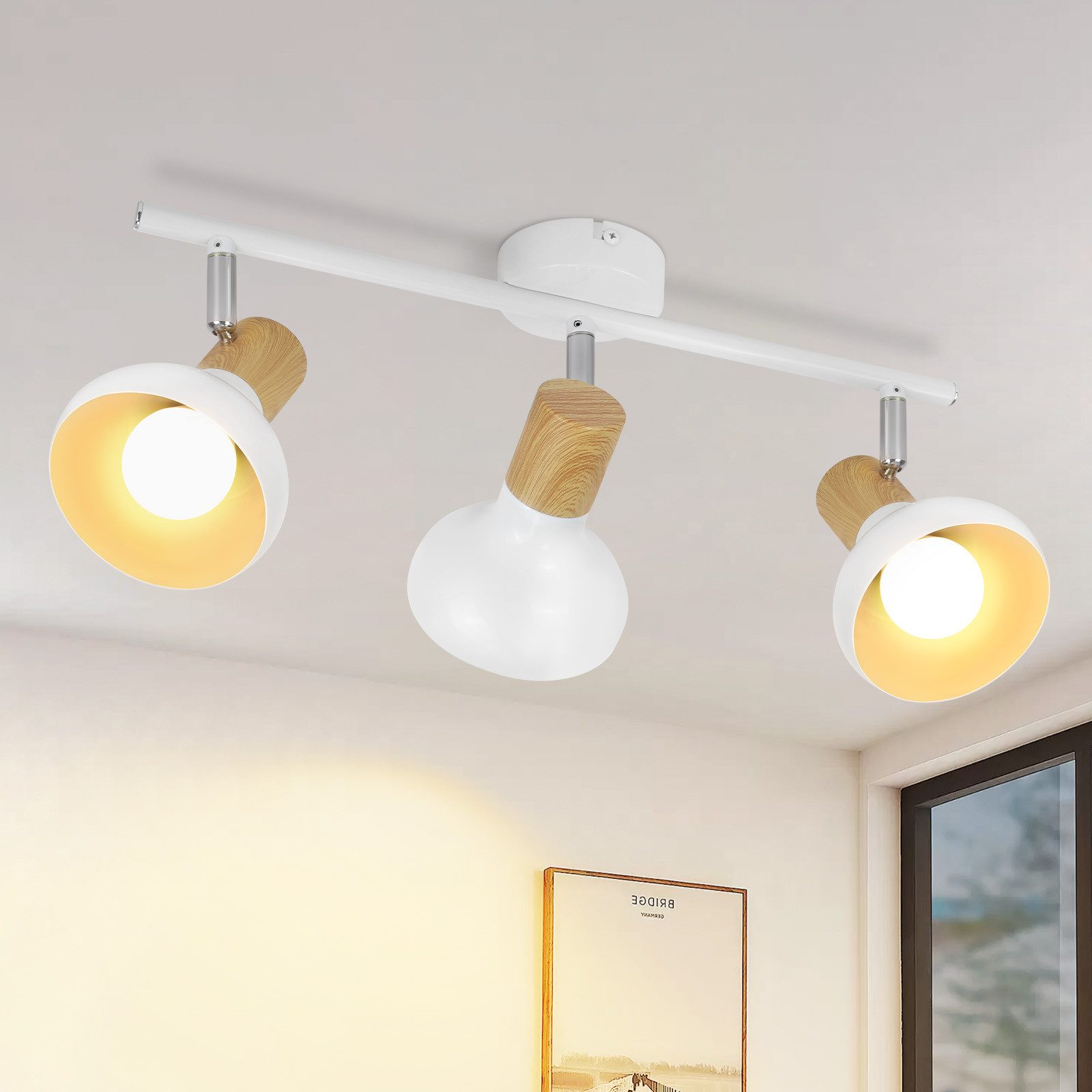 ZMH Deckenstrahler 3 Flammig E14 Deckenlampe günstig online kaufen