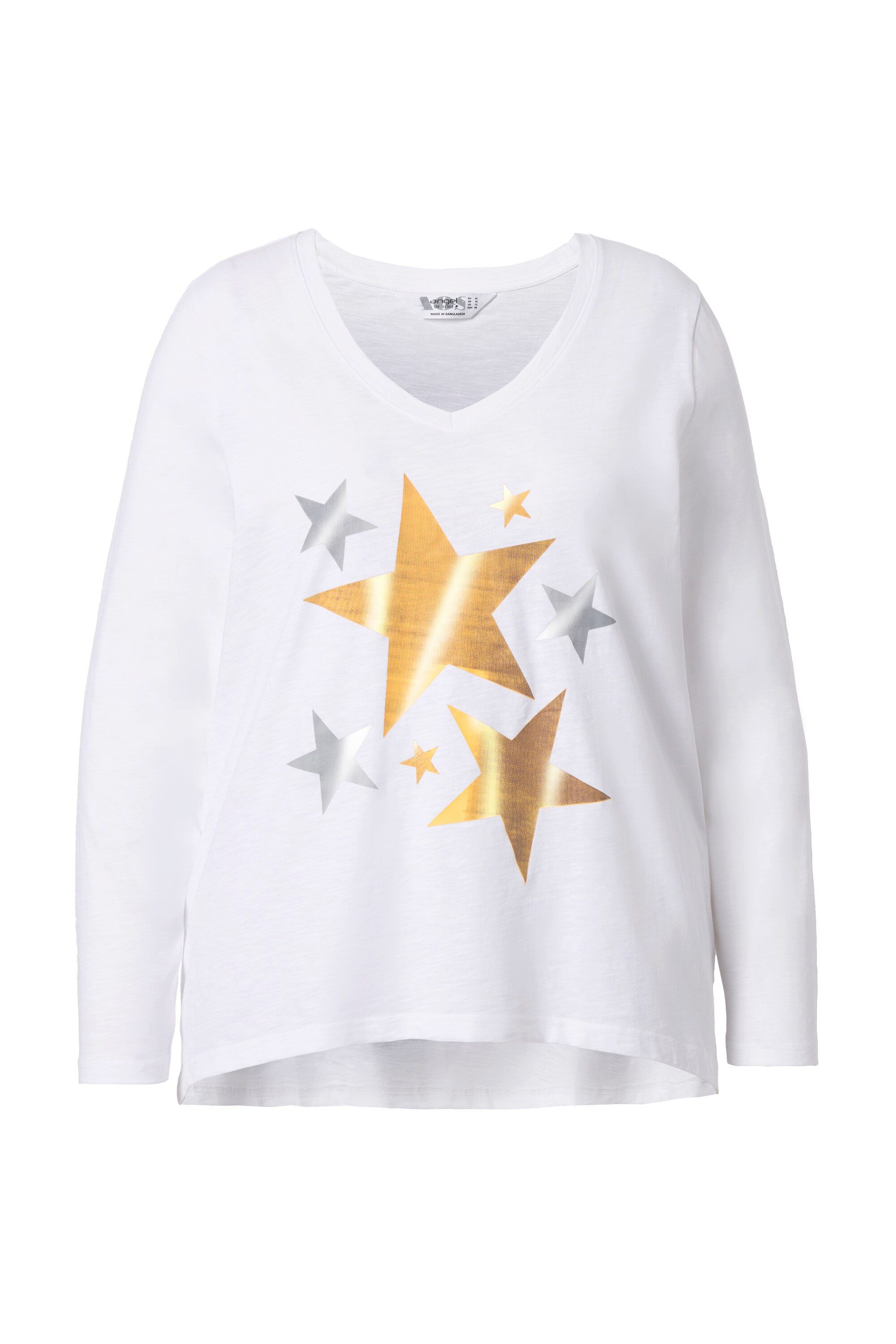 Angel of Style Longshirt T-shirt mit Weihnachtlichem Motiv