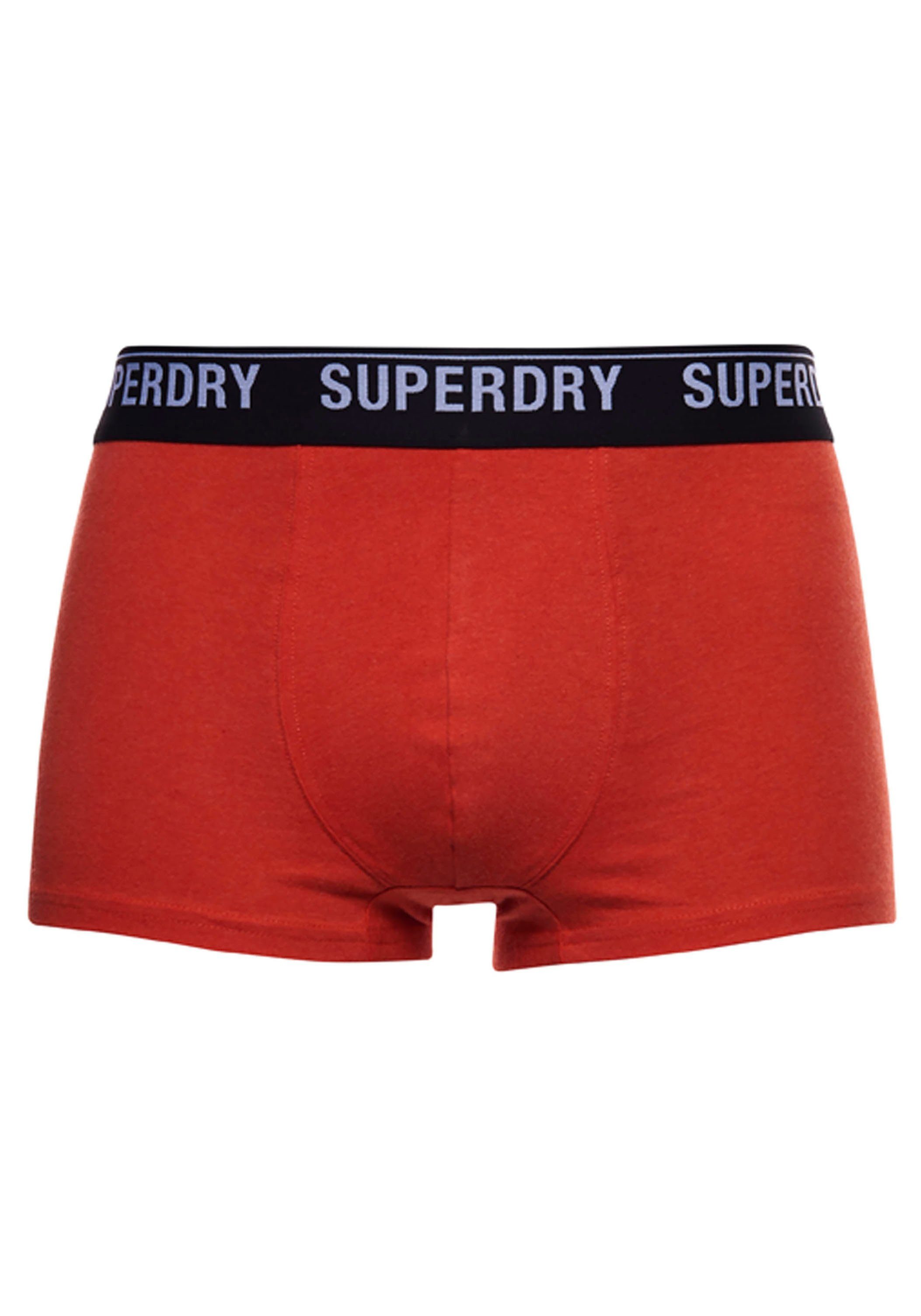 Superdry Boxer (3-St) grau, orange, schwarz
