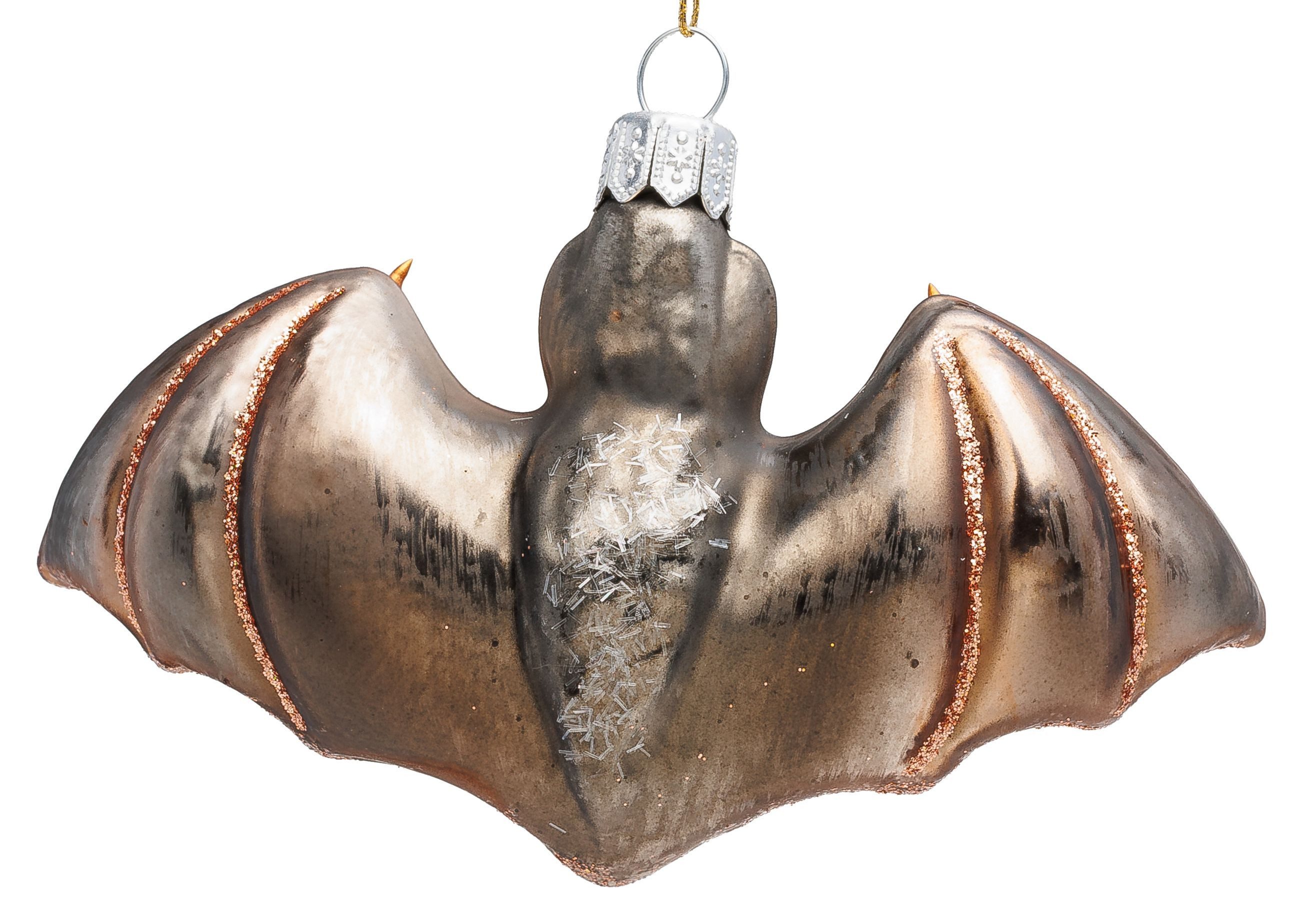 SIKORA Weihnachtsbaumkugel Fledermaus Besondere Weihnachtskugel Glas Figur Anhänger - BS782, Christbaumschmuck - Traditionell, authentisch & außergewöhnlich – Bild 3 von 4