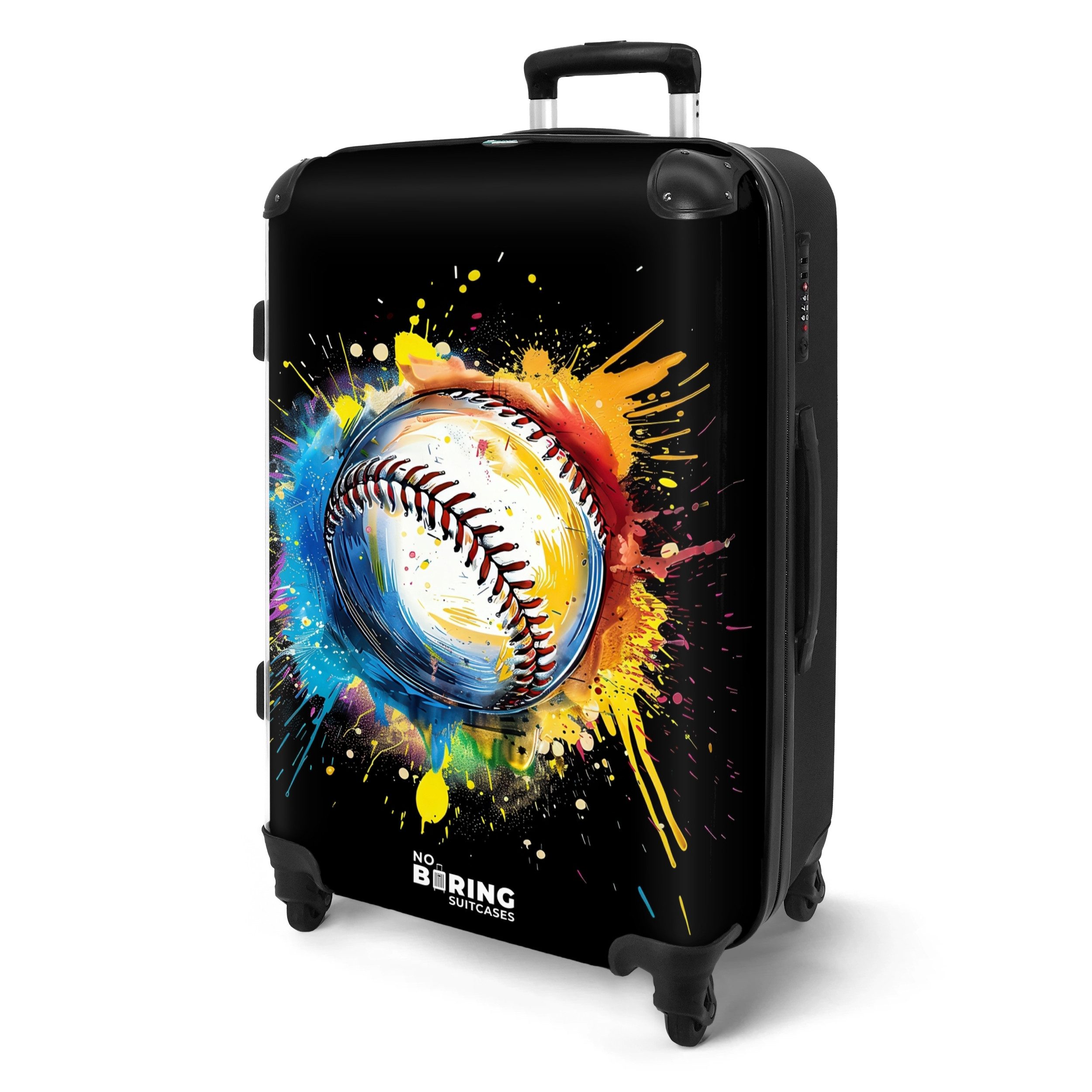 NoBoringSuitcases.com© Hartschalen-Trolley Baseball mit Graffiti 67 günstig online kaufen