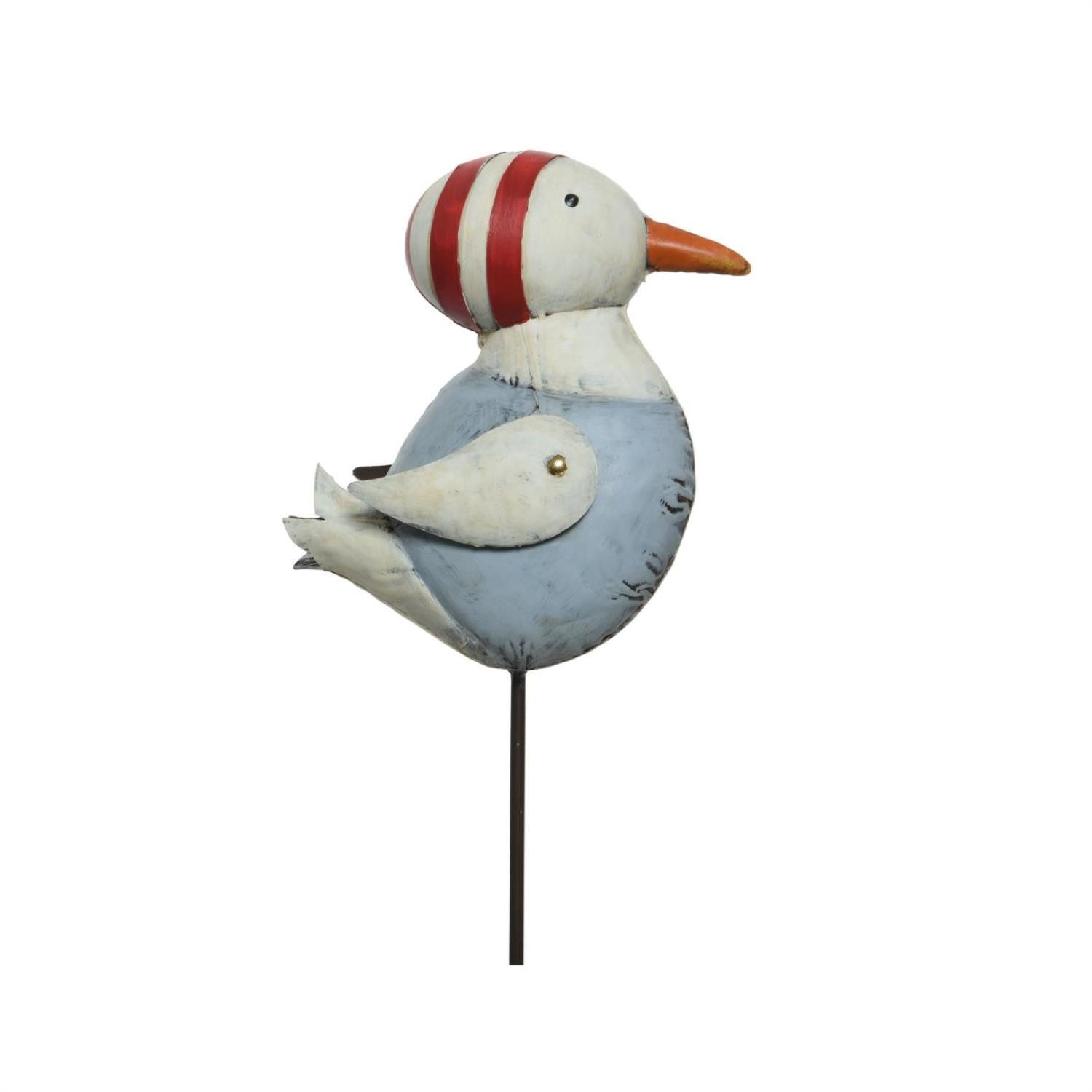 Gartenstecker Gartenstecker Möwe Gartendeko Beet Blumentopf Pflanzenstecker H: 115cm