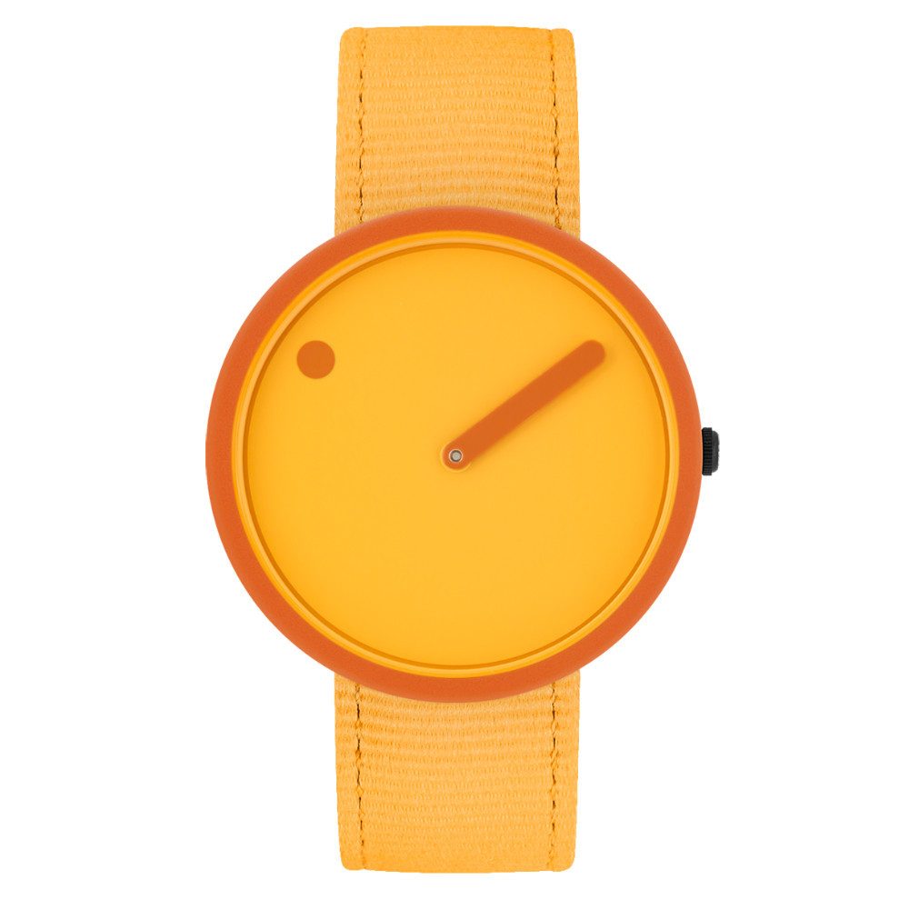 PICTO Quarzuhr R44021-R020, Kunststoffarmband Burnt Yellow R44021-R020