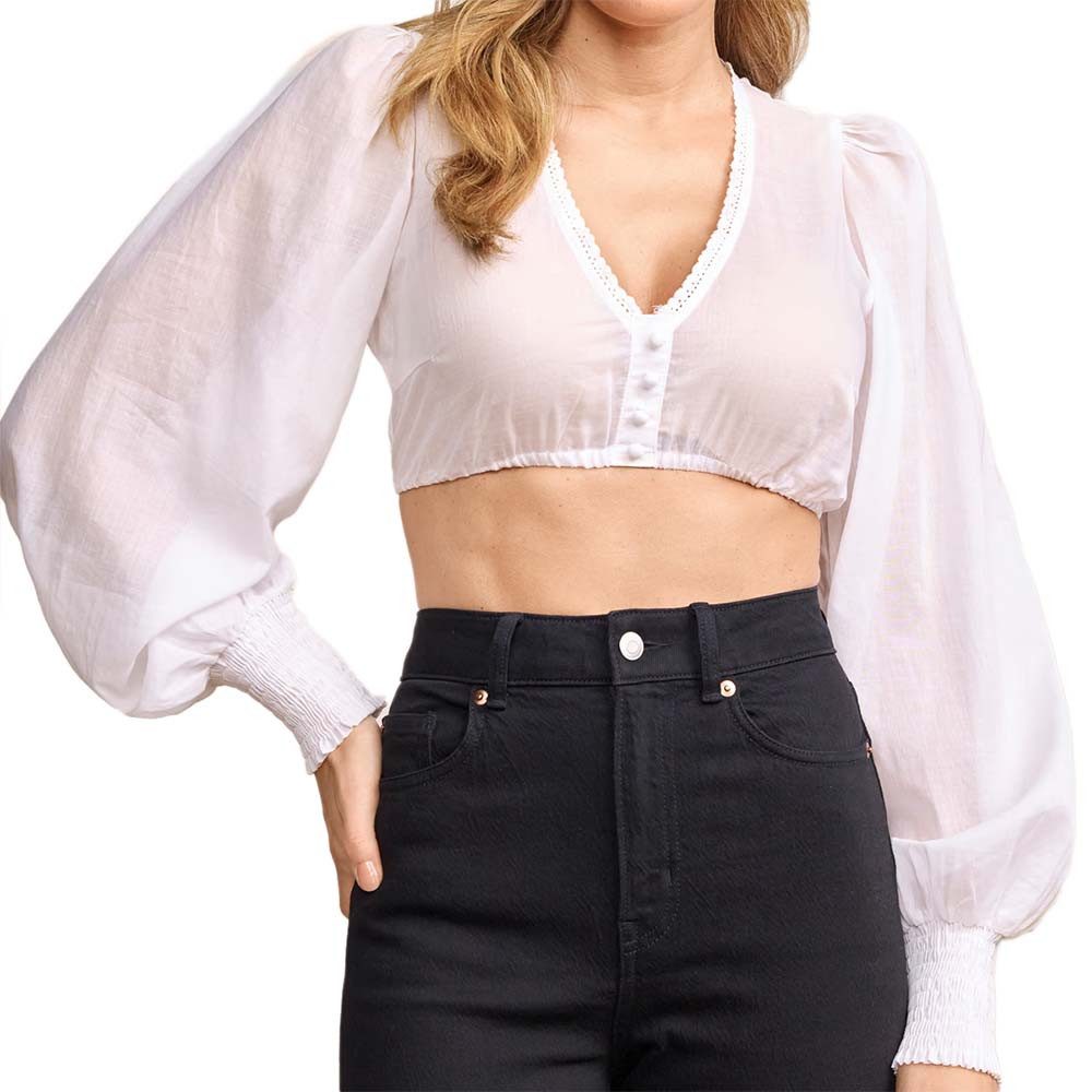 KRÜGER COLLECTION Dirndlbluse Dirndlbluse Carolin ecru