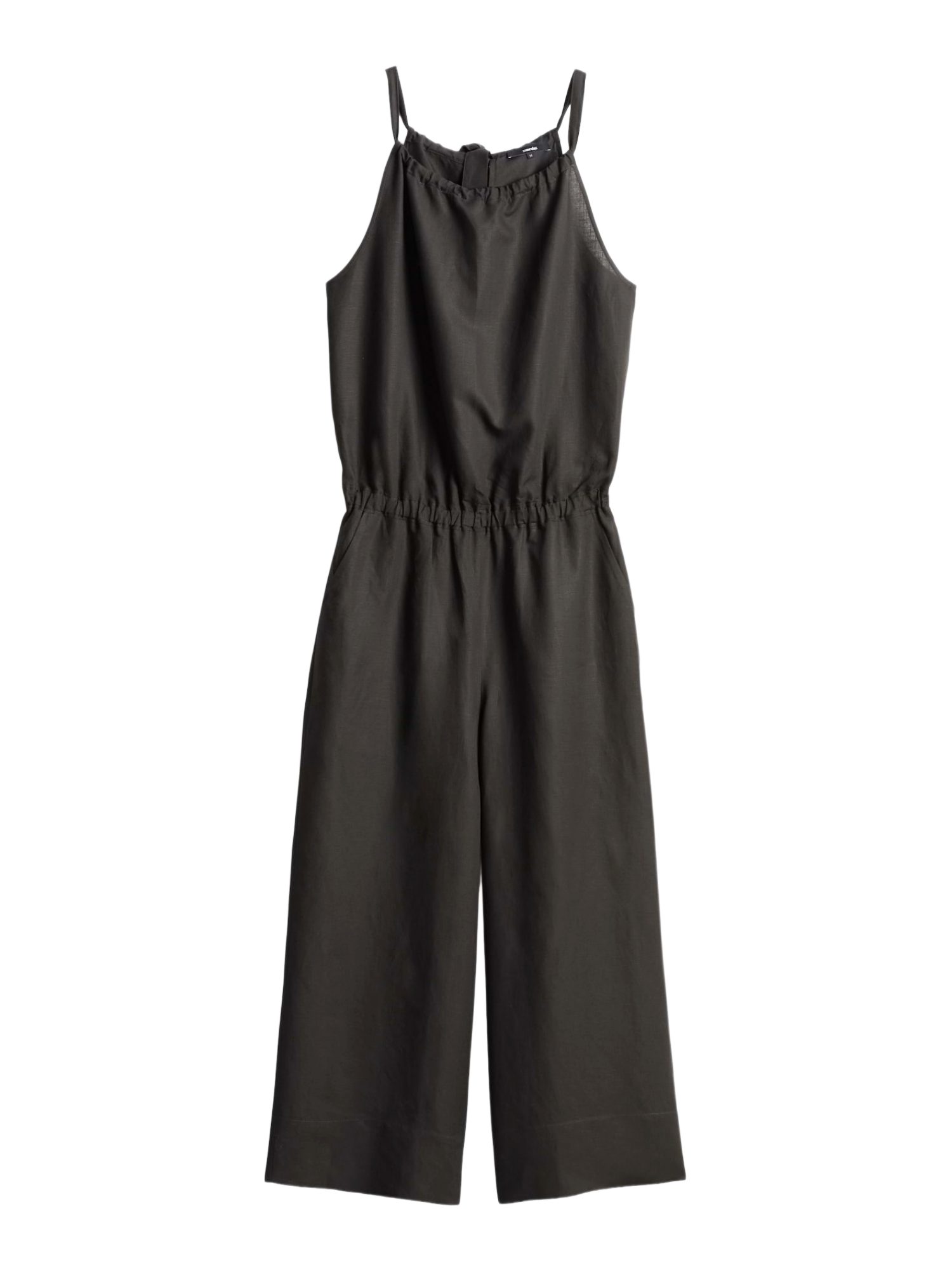 someday Jumpsuit schwarz,Casual,Viskose,Unifarben,Neckholder,Loose Fit