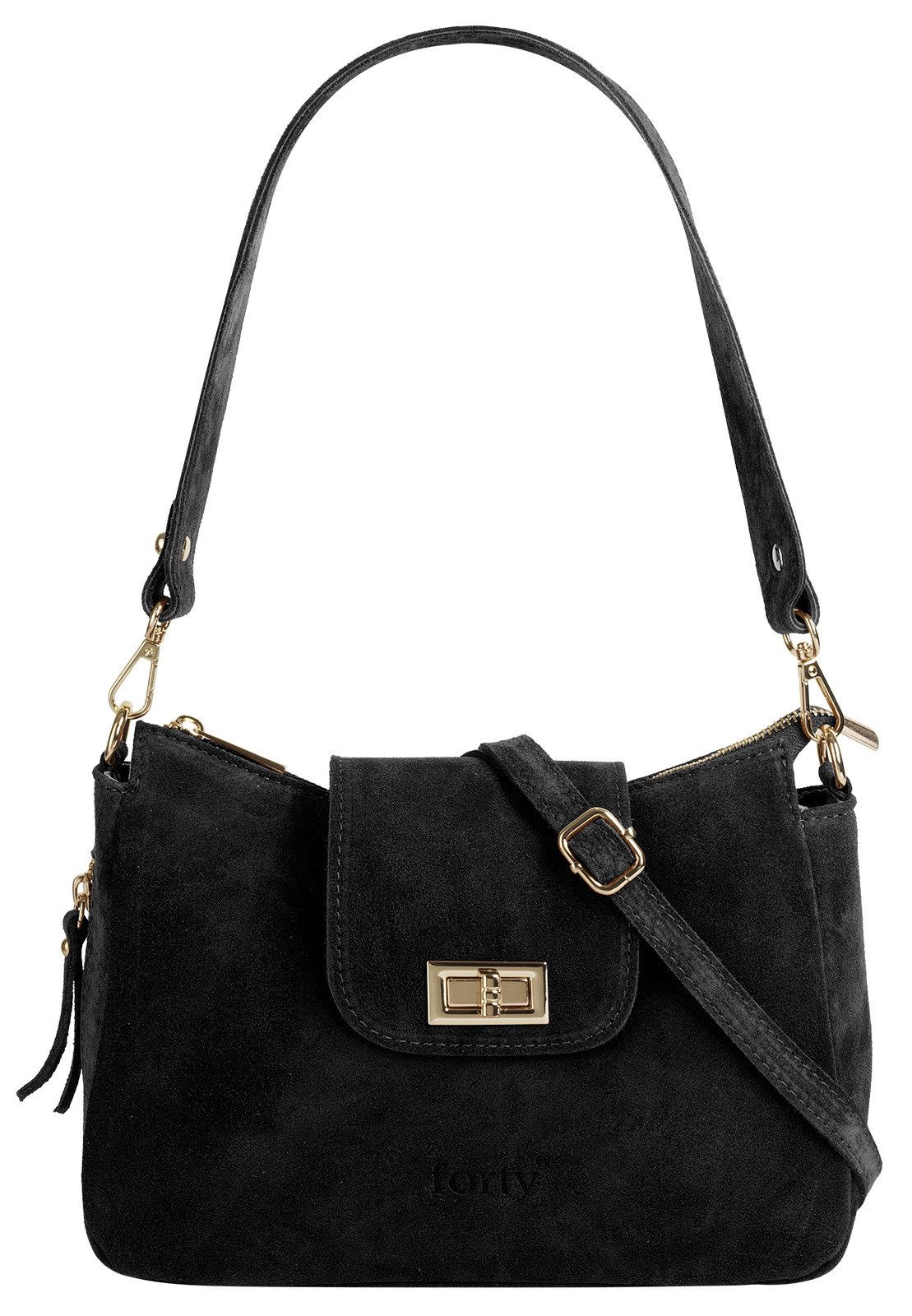 forty° Umhängetasche FORTY° Damen SINTOIA echt Leder, Made in Italy, echt Leder, Made in Italy
