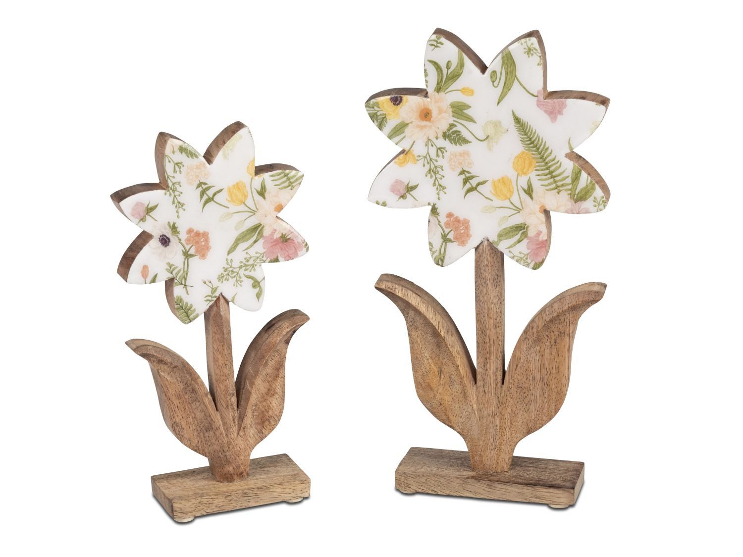 formano Skulptur Blumen, Höhe: 22cm, Farbe: Mehrfarbig, Motiv: Blumen