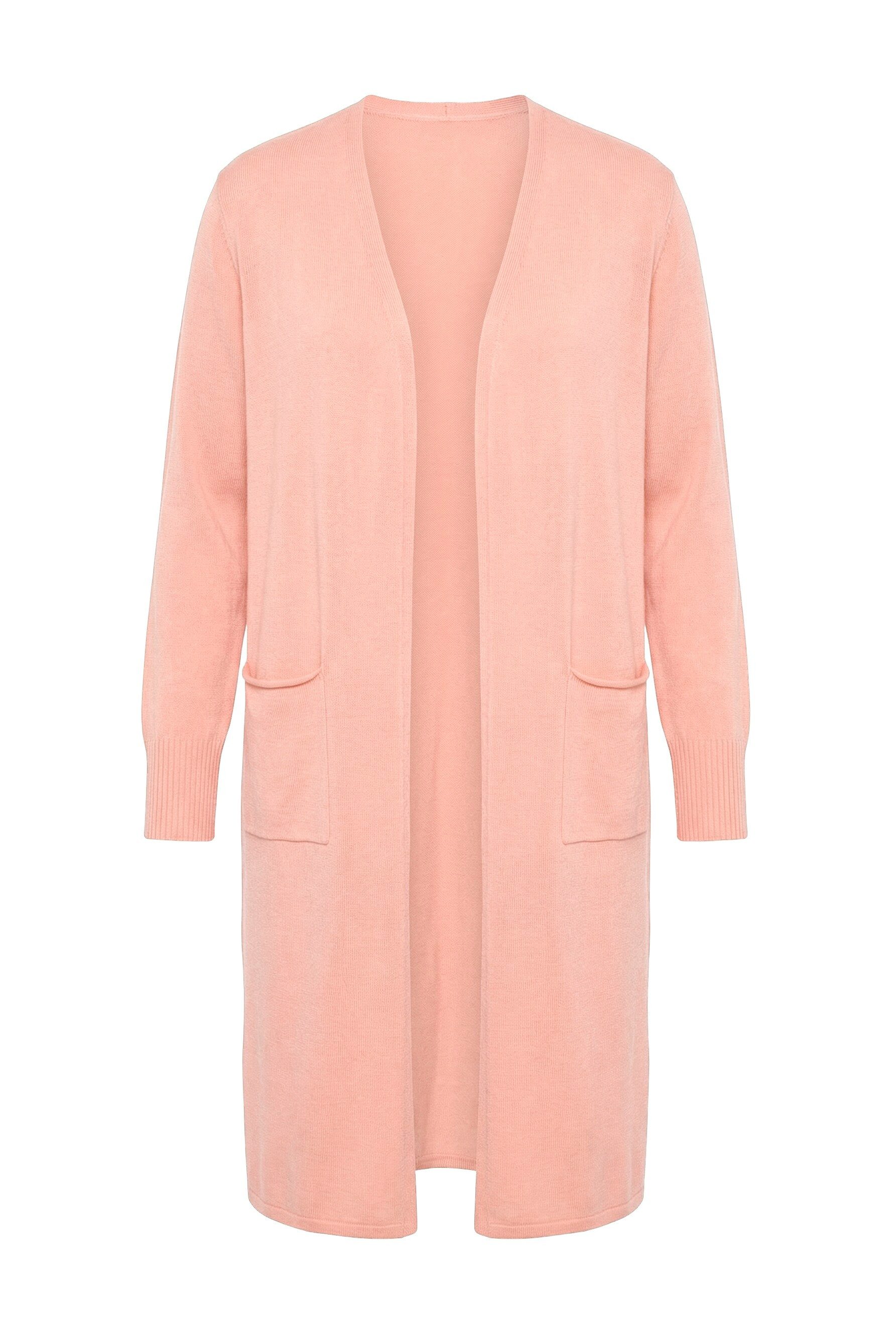 Angel of Style Strickjacke Long-Strickjacke Straight Fit offene Form