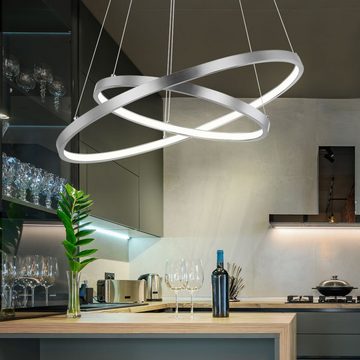 etc-shop LED Pendelleuchte, LED-Leuchtmittel fest verbaut, Warmweiß, LED Hängeleuchte Esstisch Wohnzimmer Lampen modern hängend LED