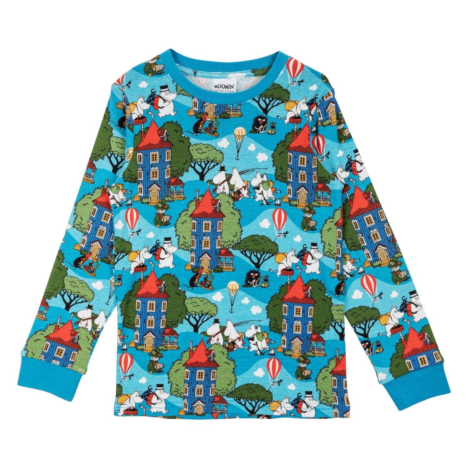 Moomin by Martinex Schlafanzug MOOMIN – Kinder-Pyjama Home Yard Blau