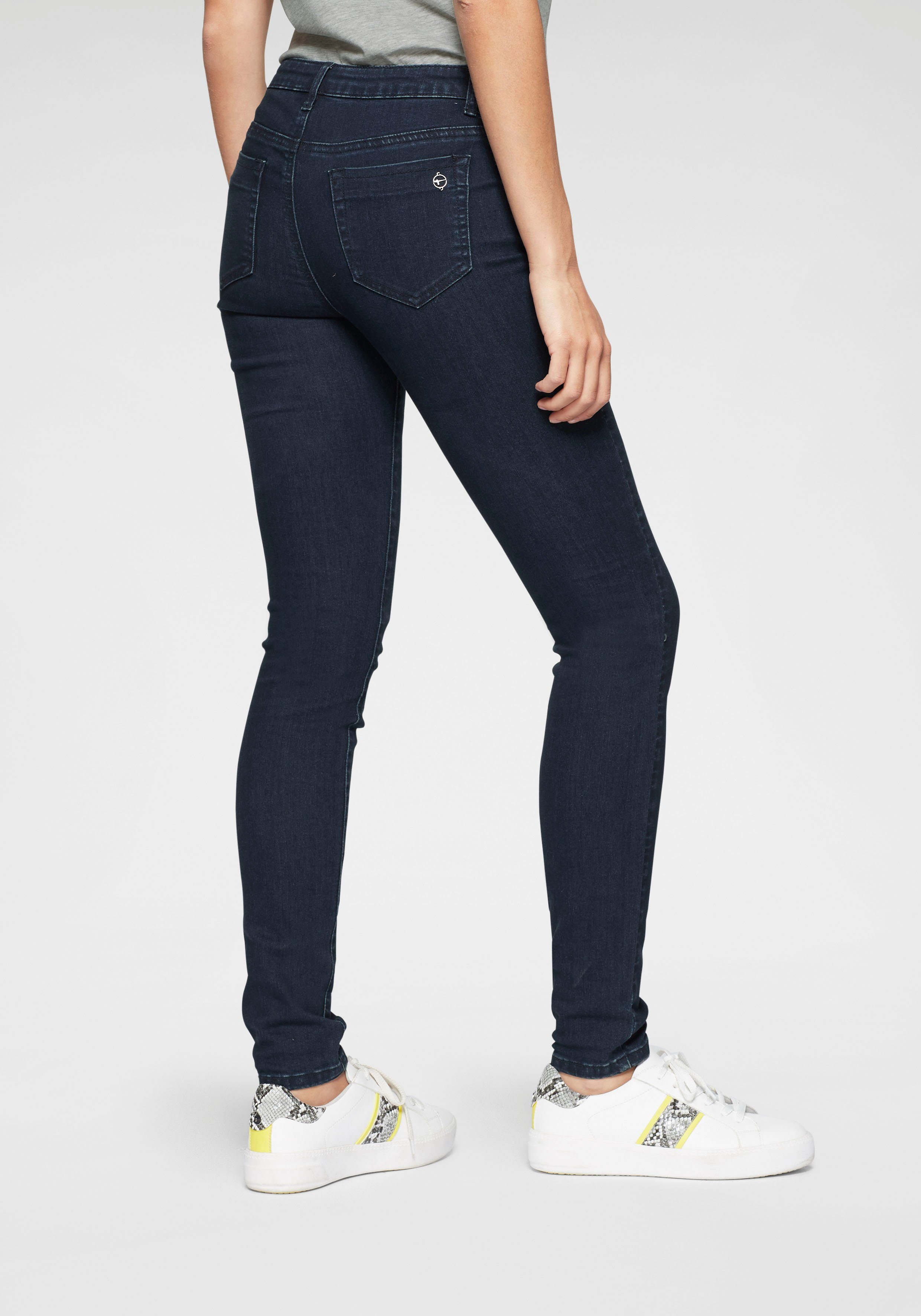 Tamaris Skinny-fit-Jeans schmale Beinform, normale Leibhöhe, 5-Pocket-Form, günstig online kaufen
