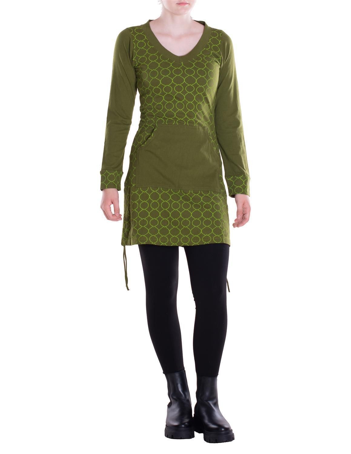 Vishes Langarmshirt Leichtes Langarmshirt-Kleid Kurze Damen günstig online kaufen