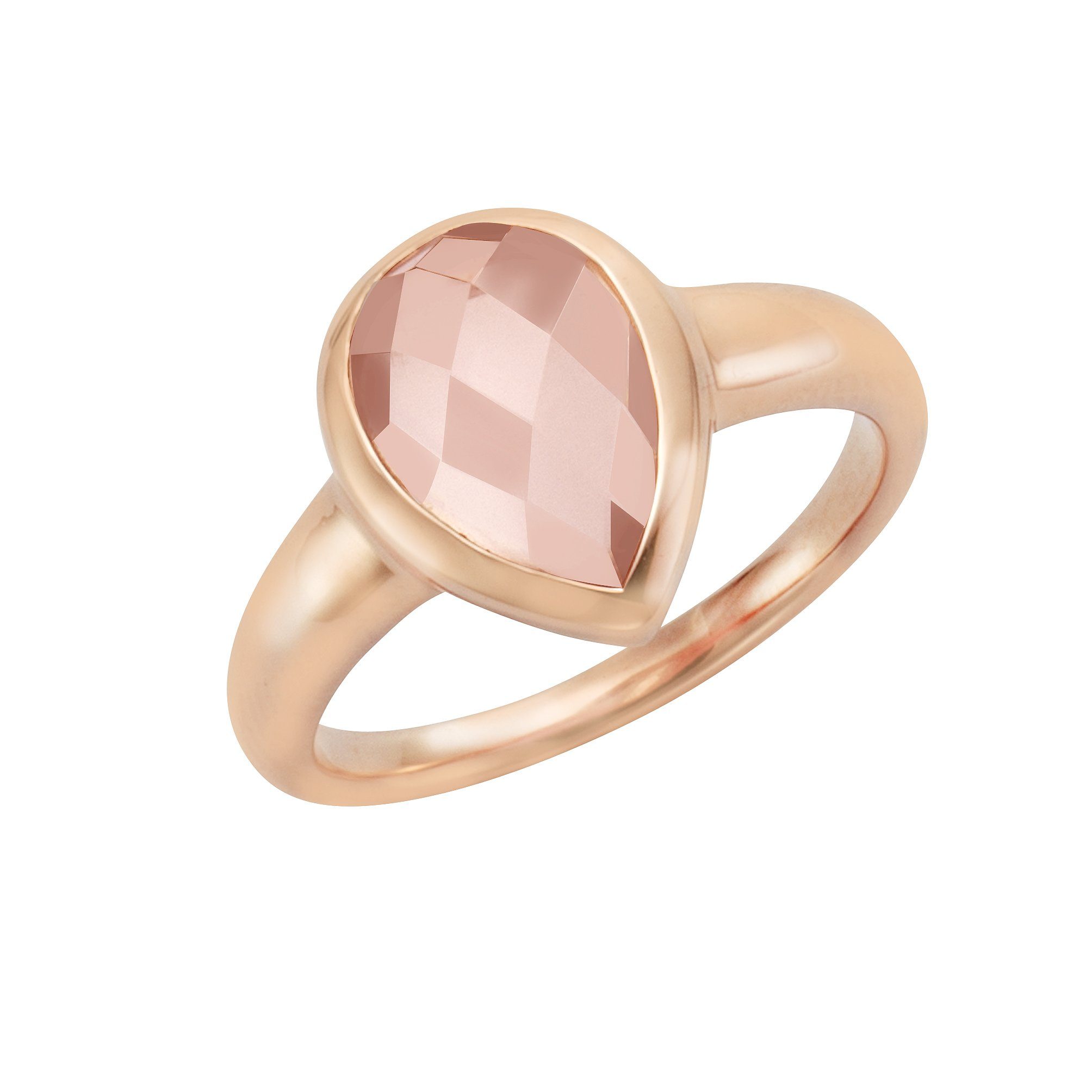 Jamelli Fingerring Silber 925 rosé-vergoldet mit günstig online kaufen