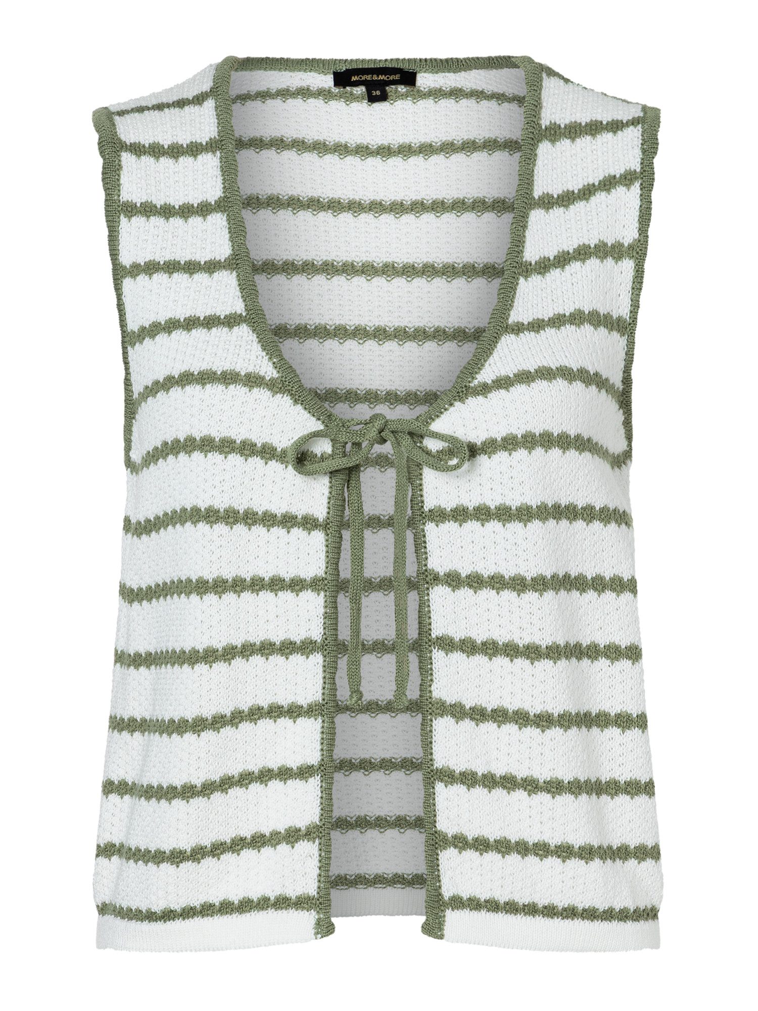 Strickweste Streifenstrickweste