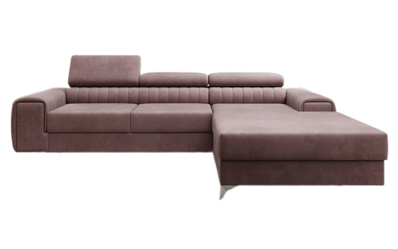 Luxusbetten24 Schlafsofa Designer Sofa Melinda, mit Schlaf- und Klappfunktion