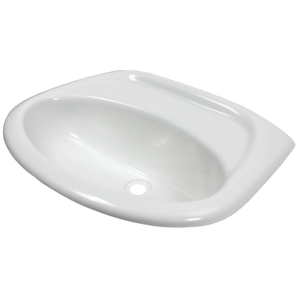 Comet Waschbecken Einlegemulde 450 x 345 x150 mm oval weiß