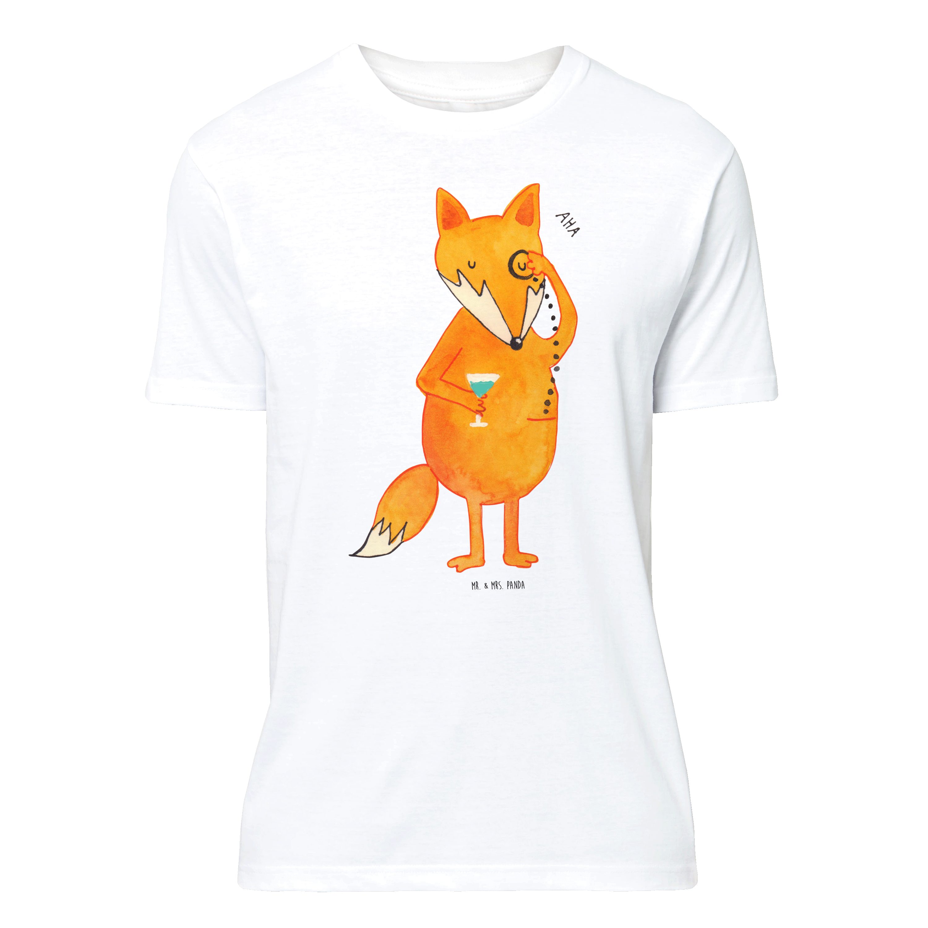Mr. & Mrs. Panda T-Shirt Fuchs Lord - Weiß - Geschenk, T-Shirt, Männer, Shirt, Spruch lustig, (1-tlg)