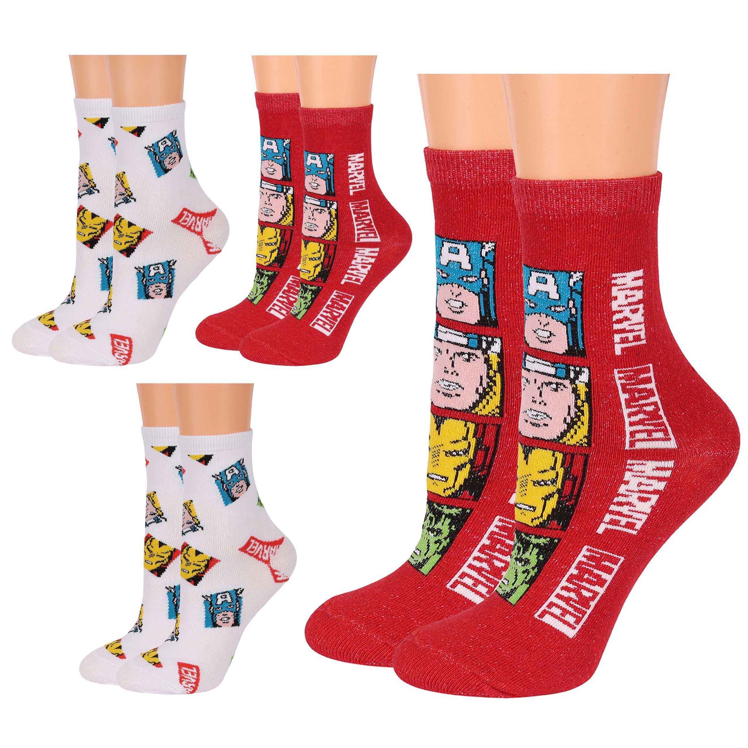 Sarcia.eu Haussocken MARVEL Avengers Sockenset für Jungen, lange Socken 4 Paar 23/26 EU